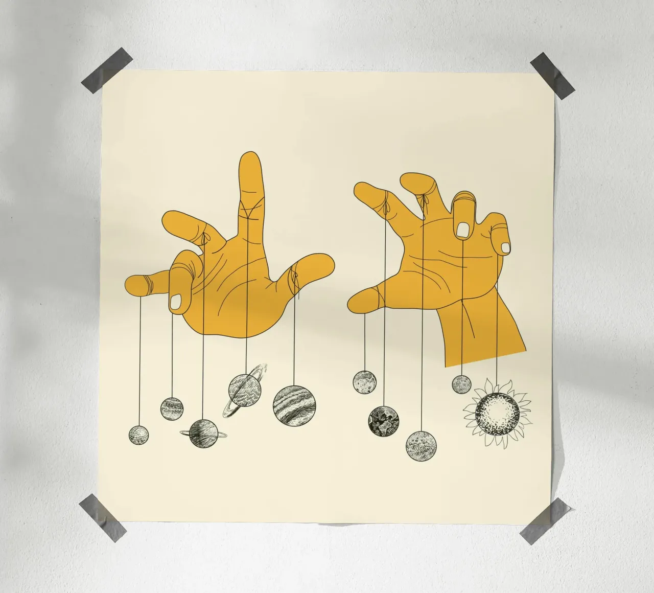 Solar System carta hahnemühle da Nadjaa