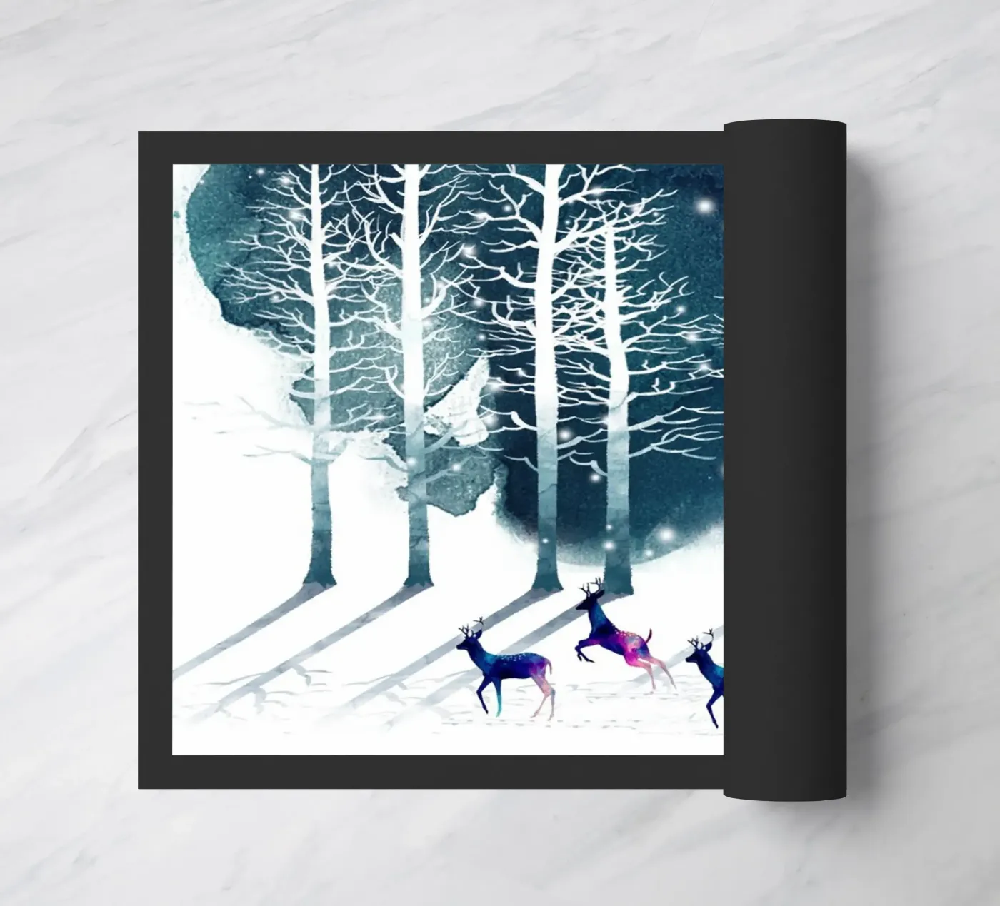 Winter Night 2 doormat by Nadjaa