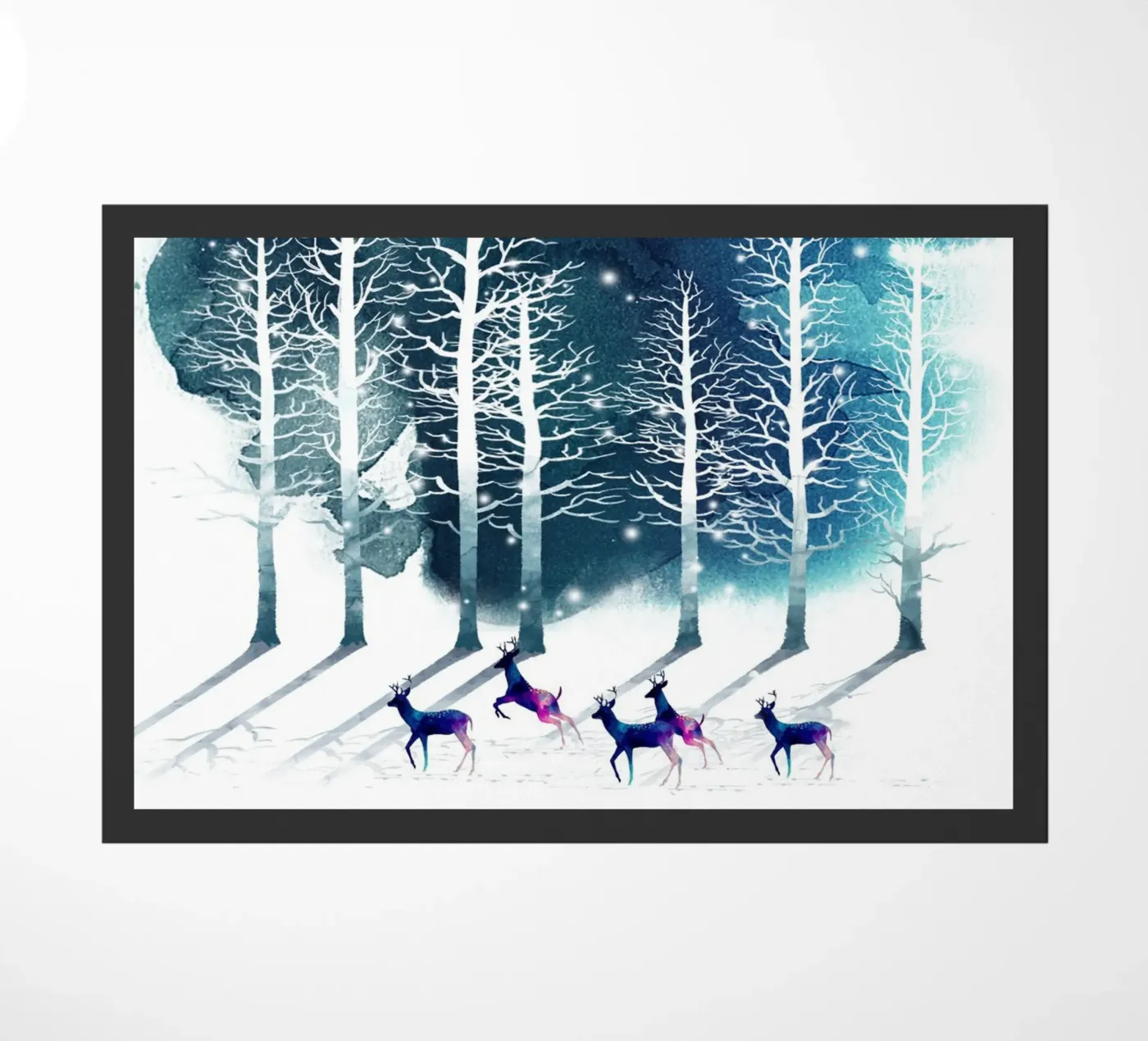 Winter Night 2 doormat by Nadjaa