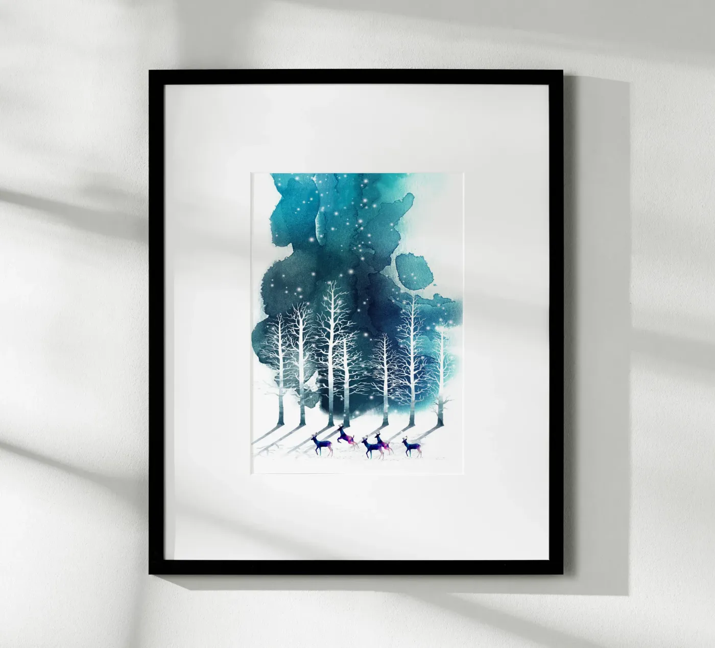 Winter Night 2 poster by Nadjaa