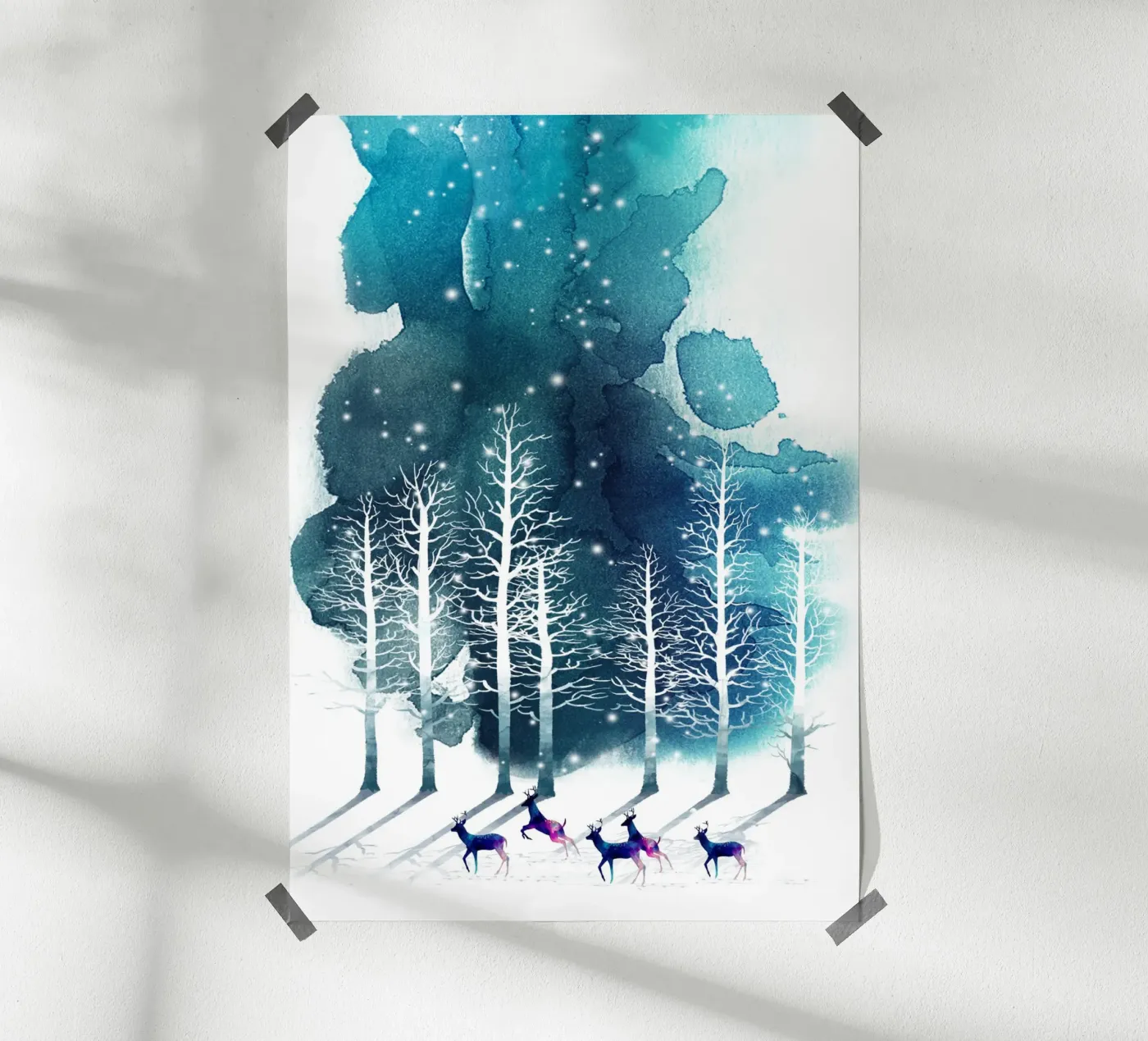 Winter Night 2 poster by Nadjaa