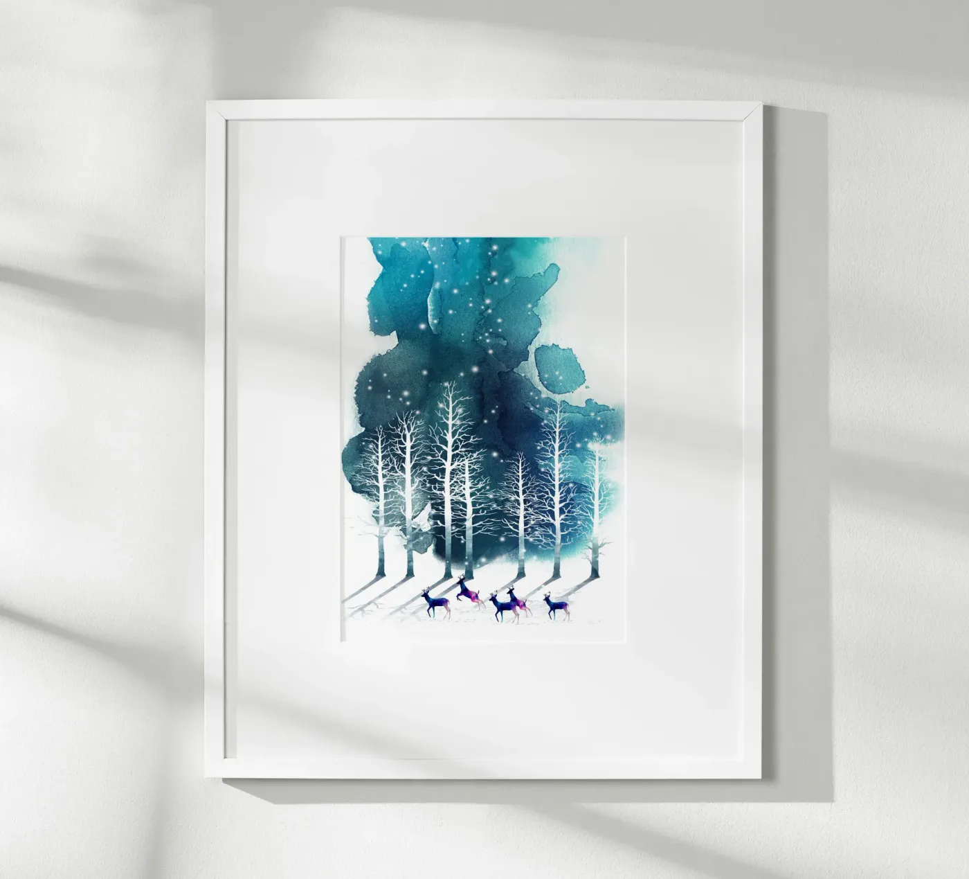 Winter Night 2 poster by Nadjaa