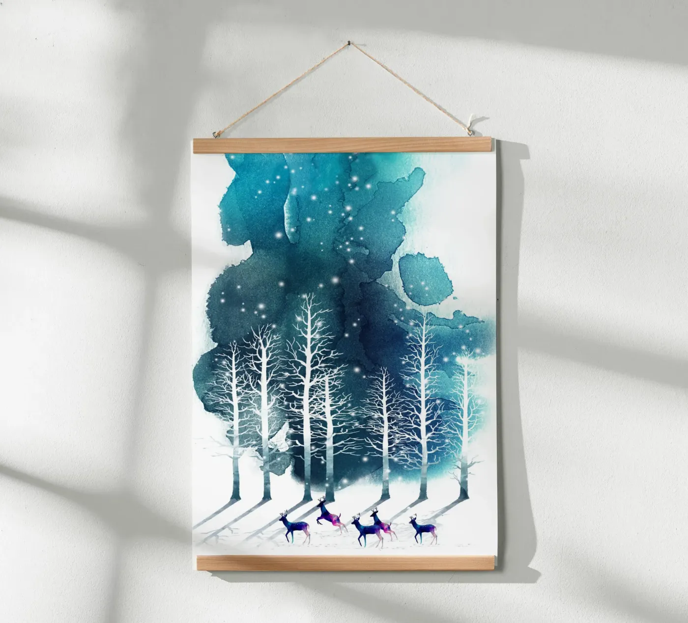 Winter Night 2 poster by Nadjaa