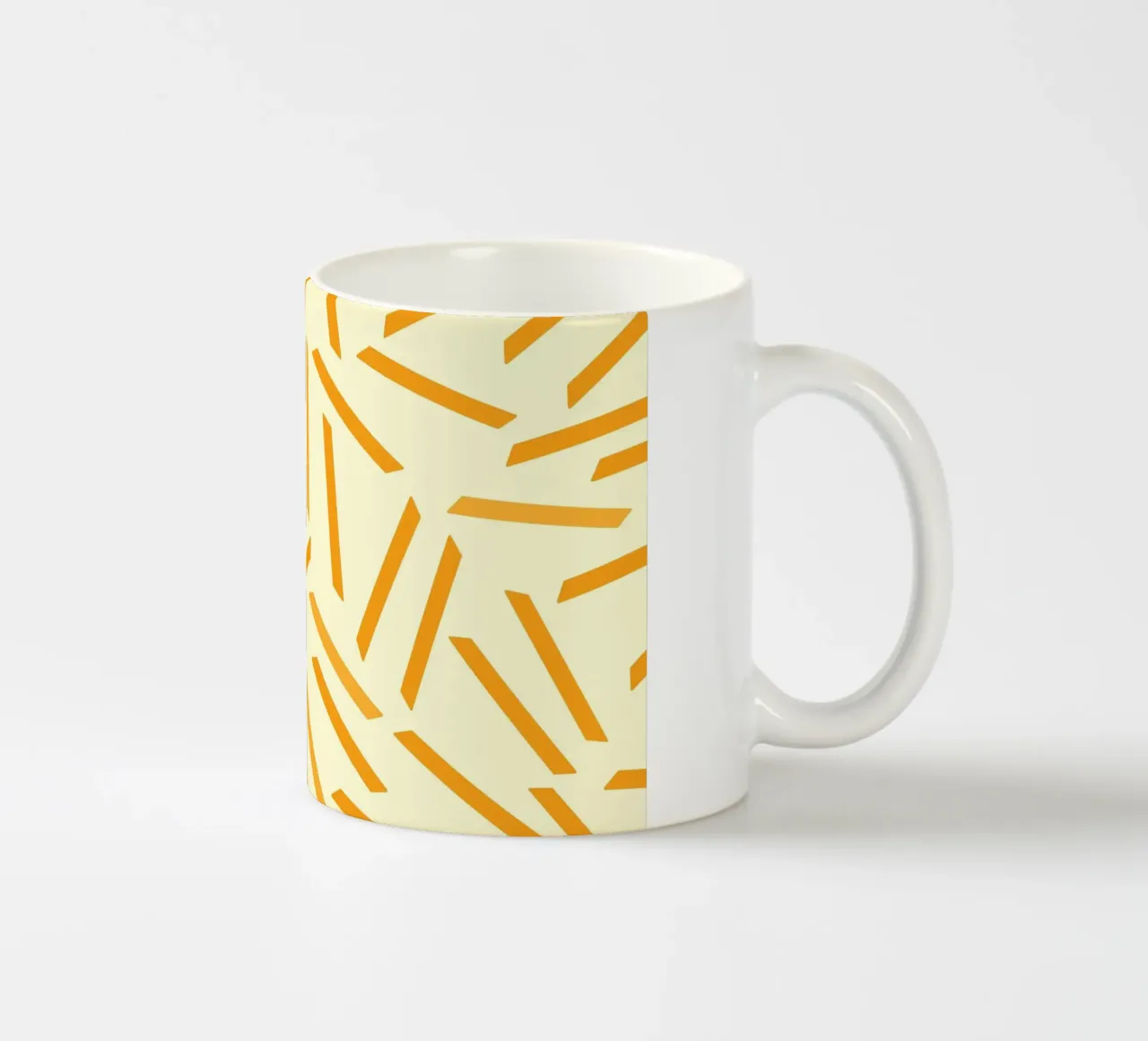 French Fries on pattern tazza in ceramica da galihstudio
