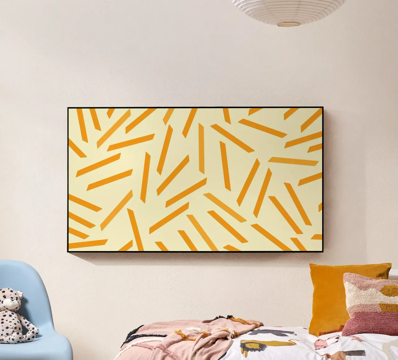 French Fries on pattern Acryl-Glas von galihstudio