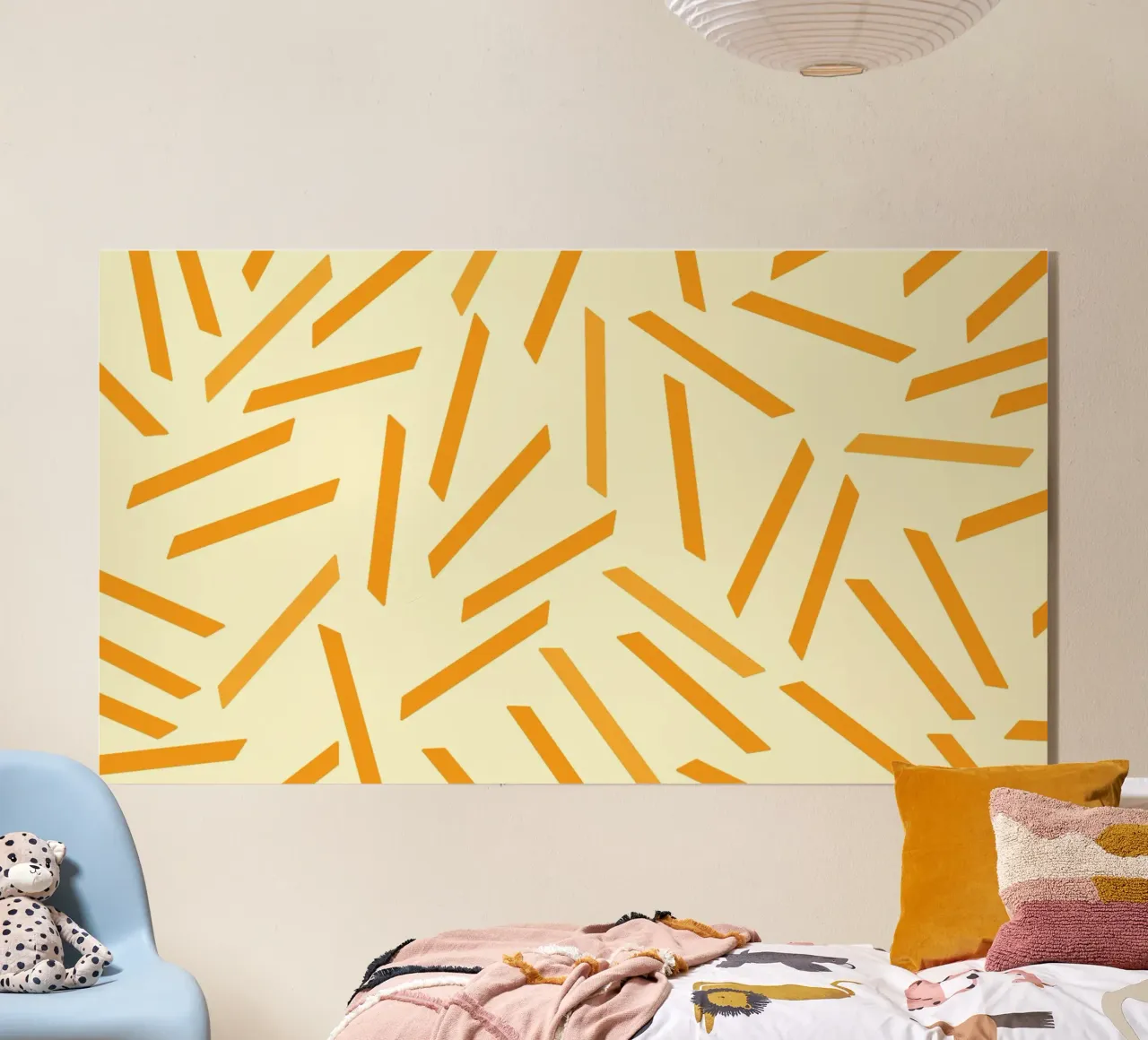 French Fries on pattern Acryl-Glas von galihstudio