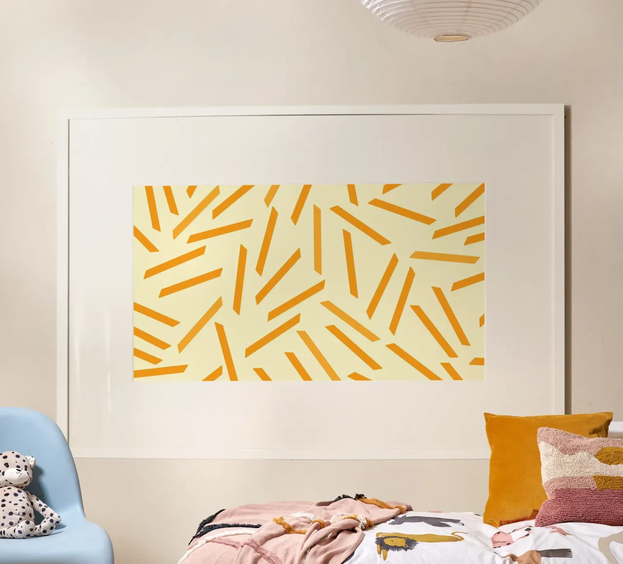 French Fries on pattern carta hahnemühle da galihstudio