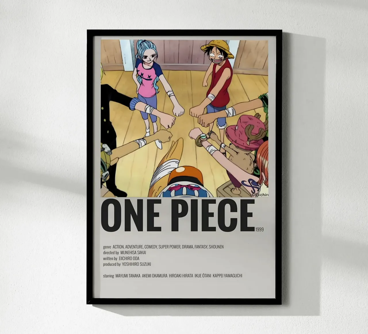 ONE PIECE  1999 poster con telaio in plastica da Totoya