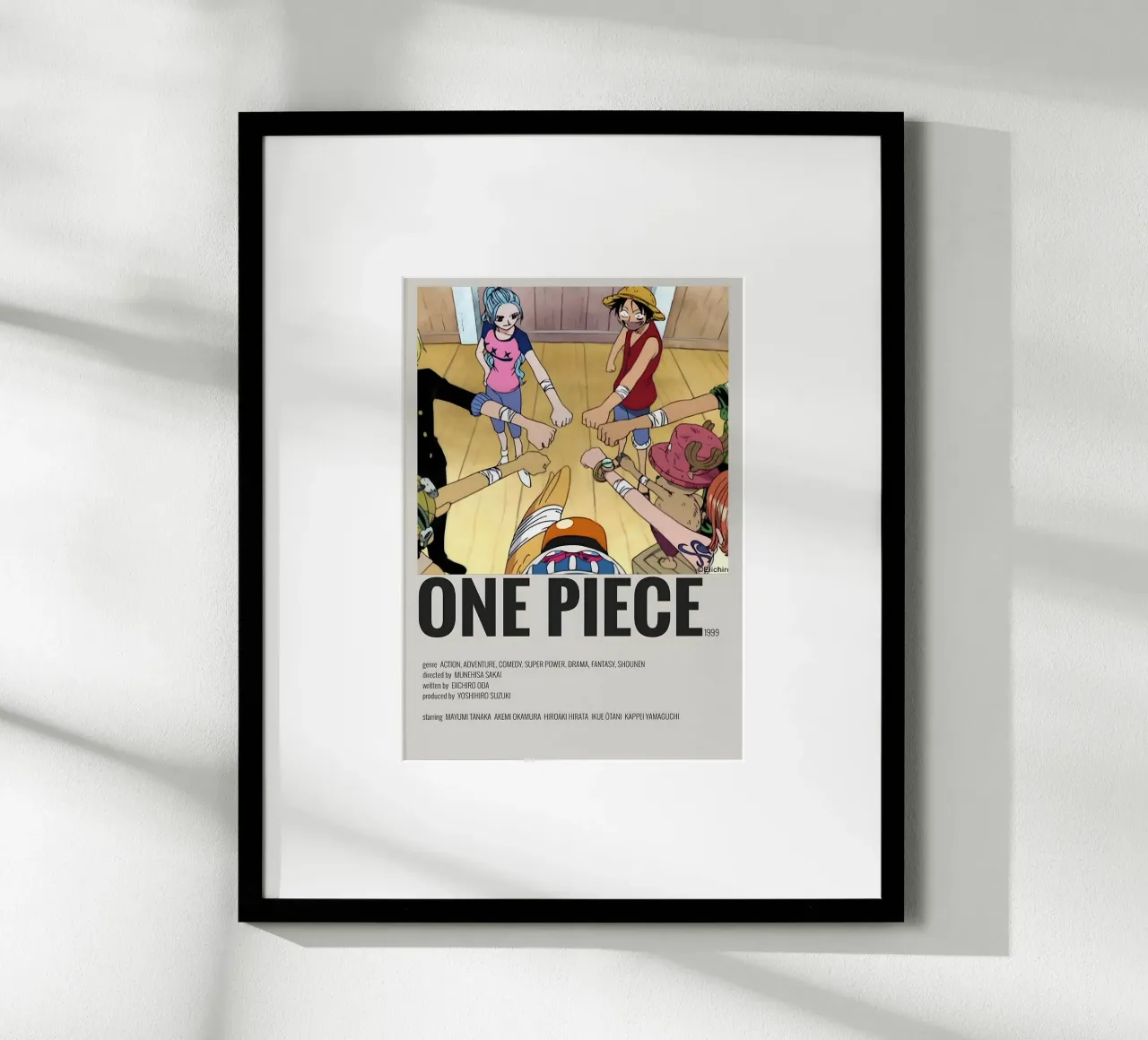 ONE PIECE  1999 poster con telaio in plastica da Totoya