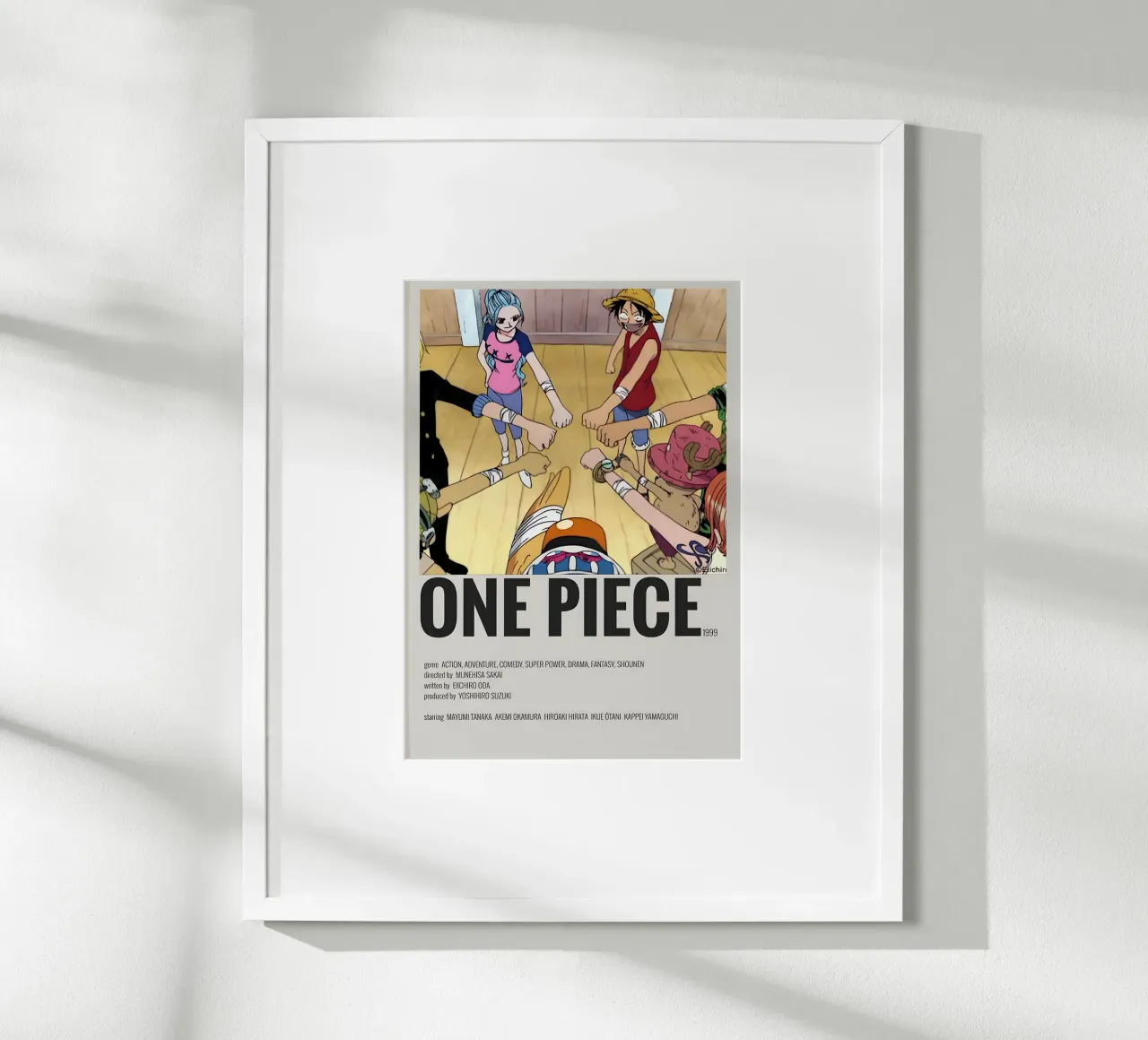 ONE PIECE  1999 poster con telaio in plastica da Totoya