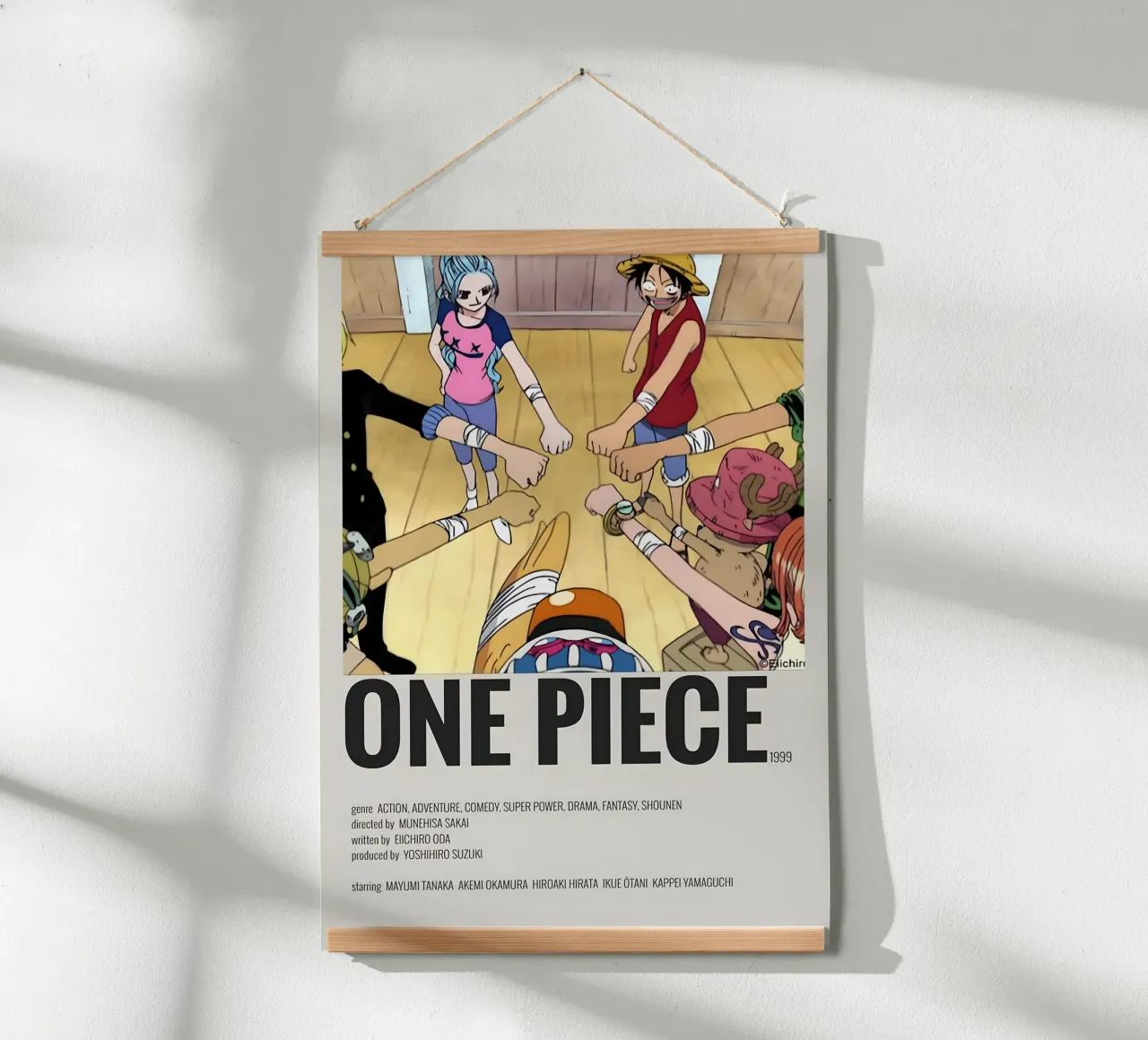ONE PIECE  1999 poster con telaio in plastica da Totoya