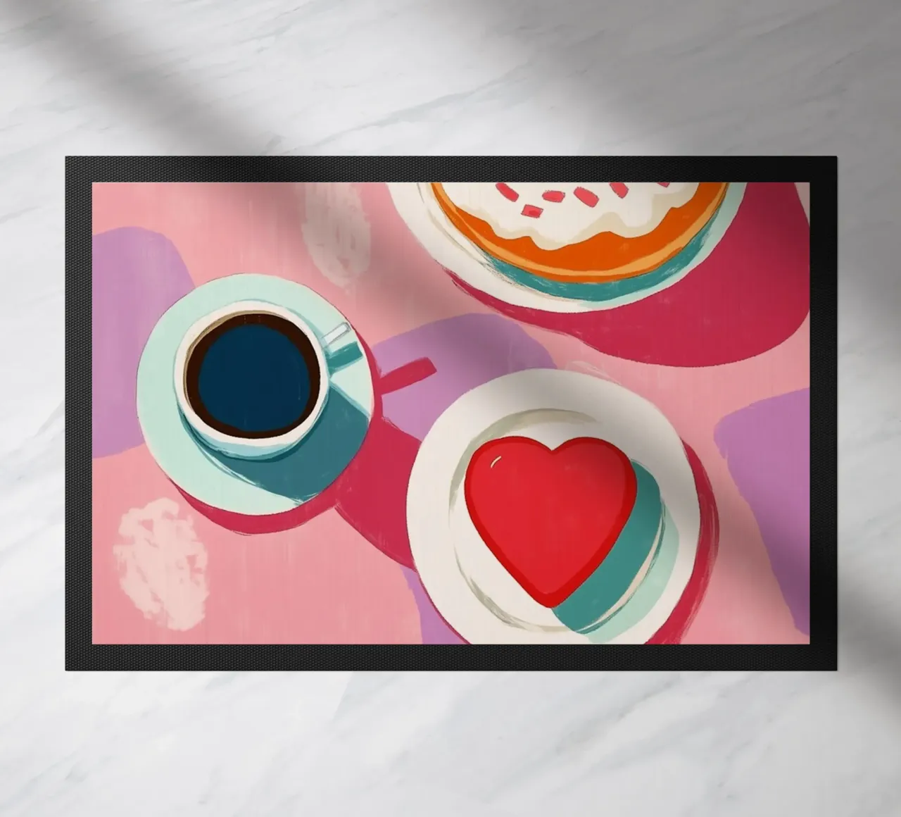 Torta a cuore con amore zerbino da Carinaprint