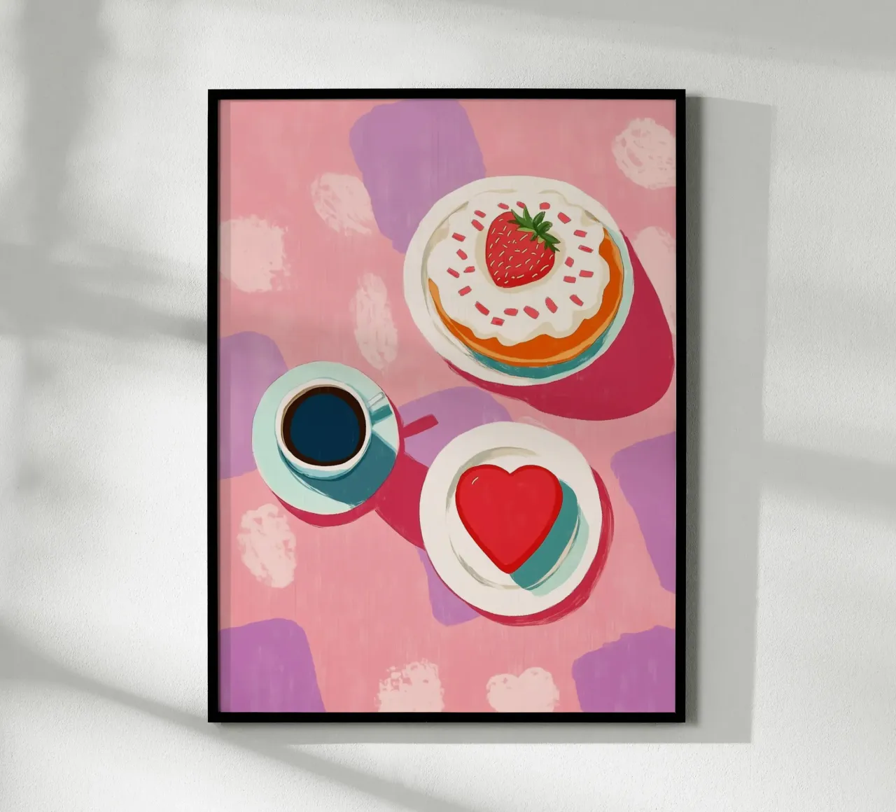 Torta a cuore con amore carta hahnemühle da Carinaprint