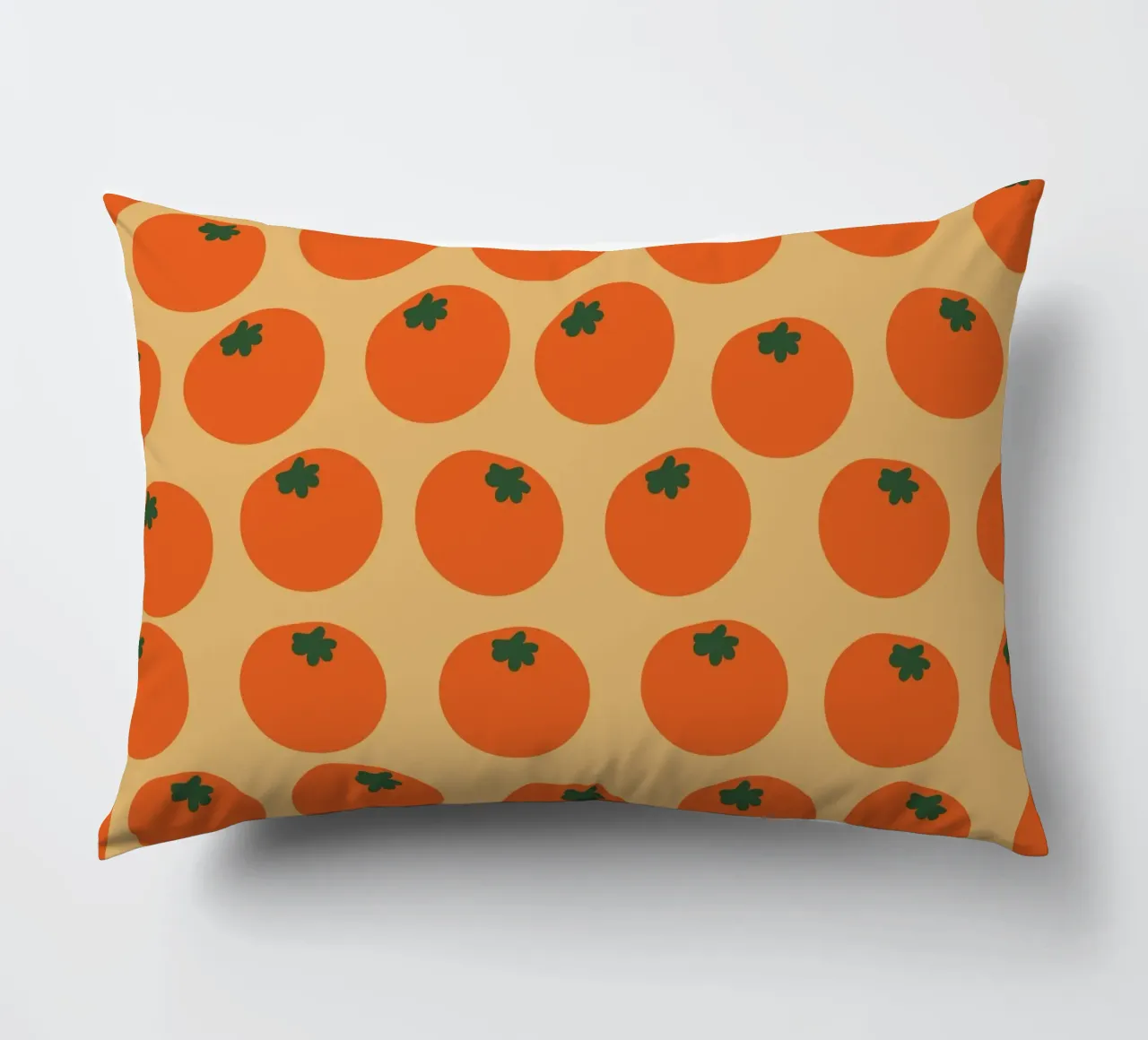 Retro Orange Repeat cuscino da galihstudio