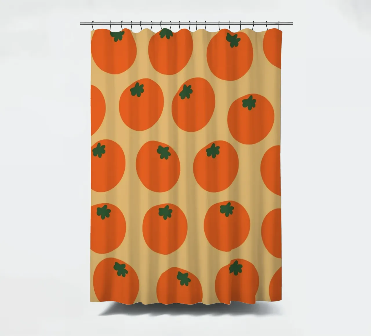 Retro Orange Repeat rideau de douche de galihstudio
