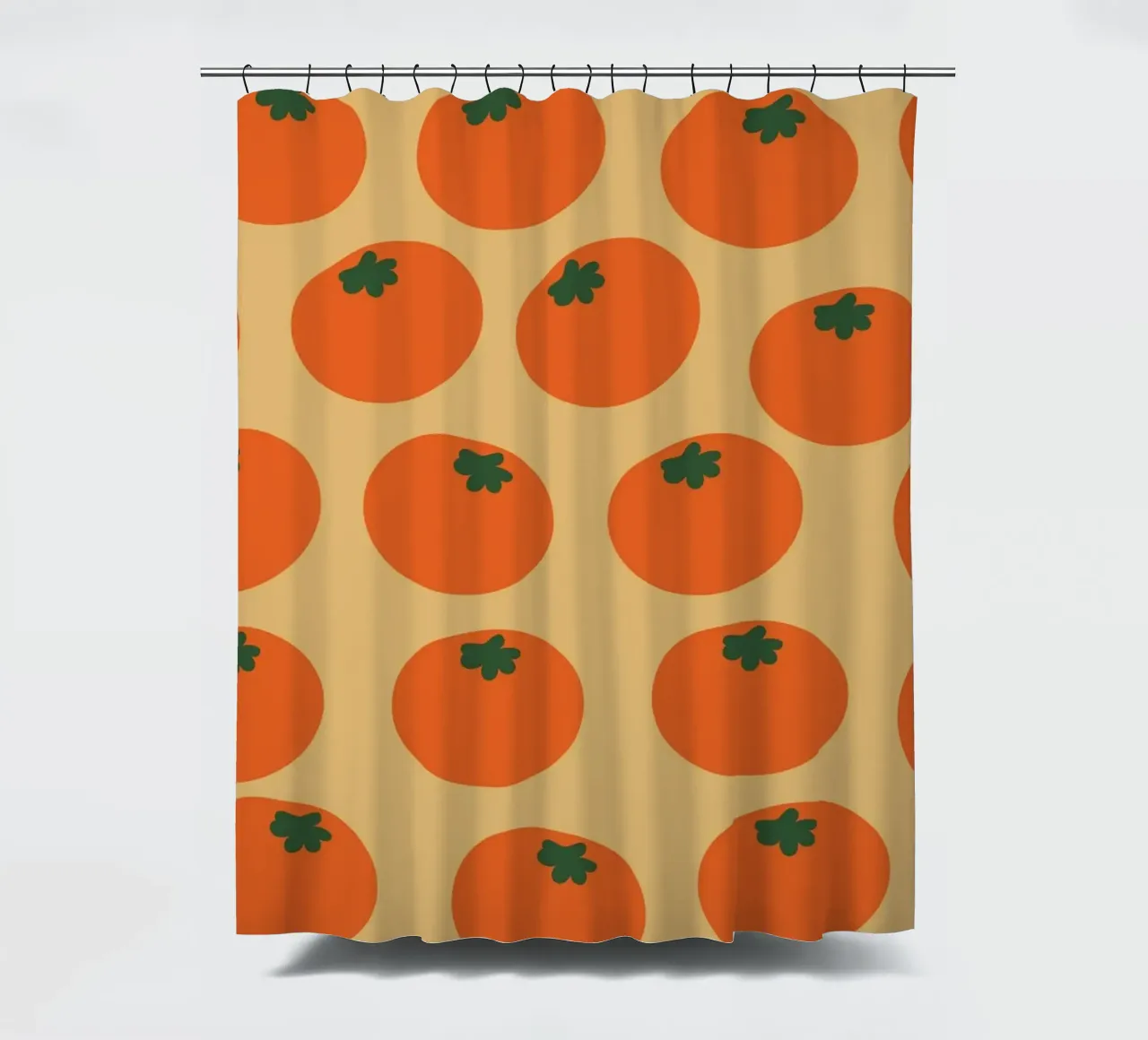Retro Orange Repeat rideau de douche de galihstudio