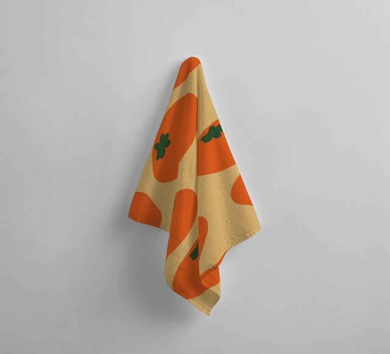 Retro Orange Repeat asciugamano da bagno da galihstudio