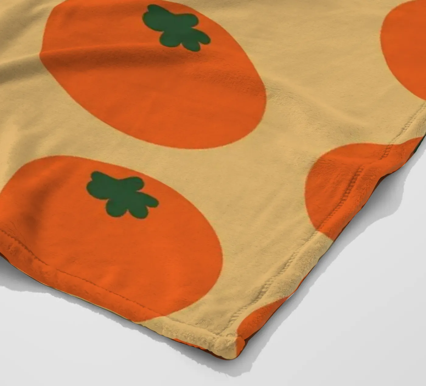 Retro Orange Repeat fleecedeken van galihstudio