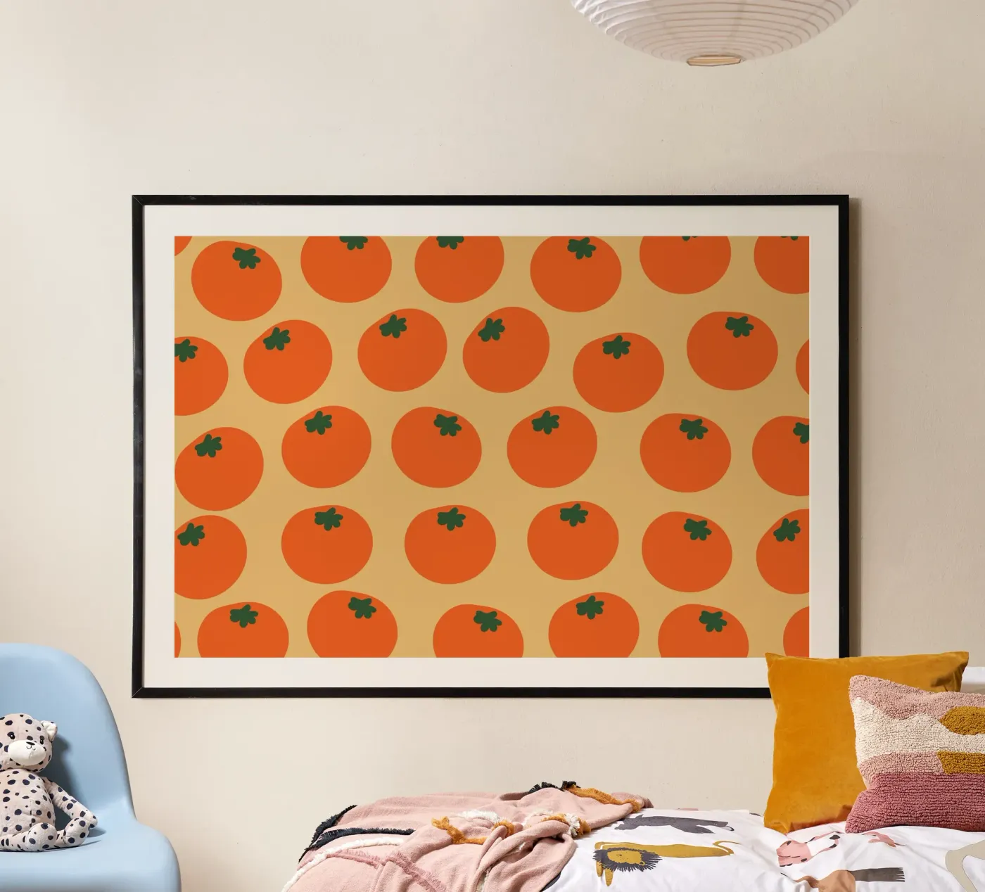 Retro Orange Repeat poster by galihstudio