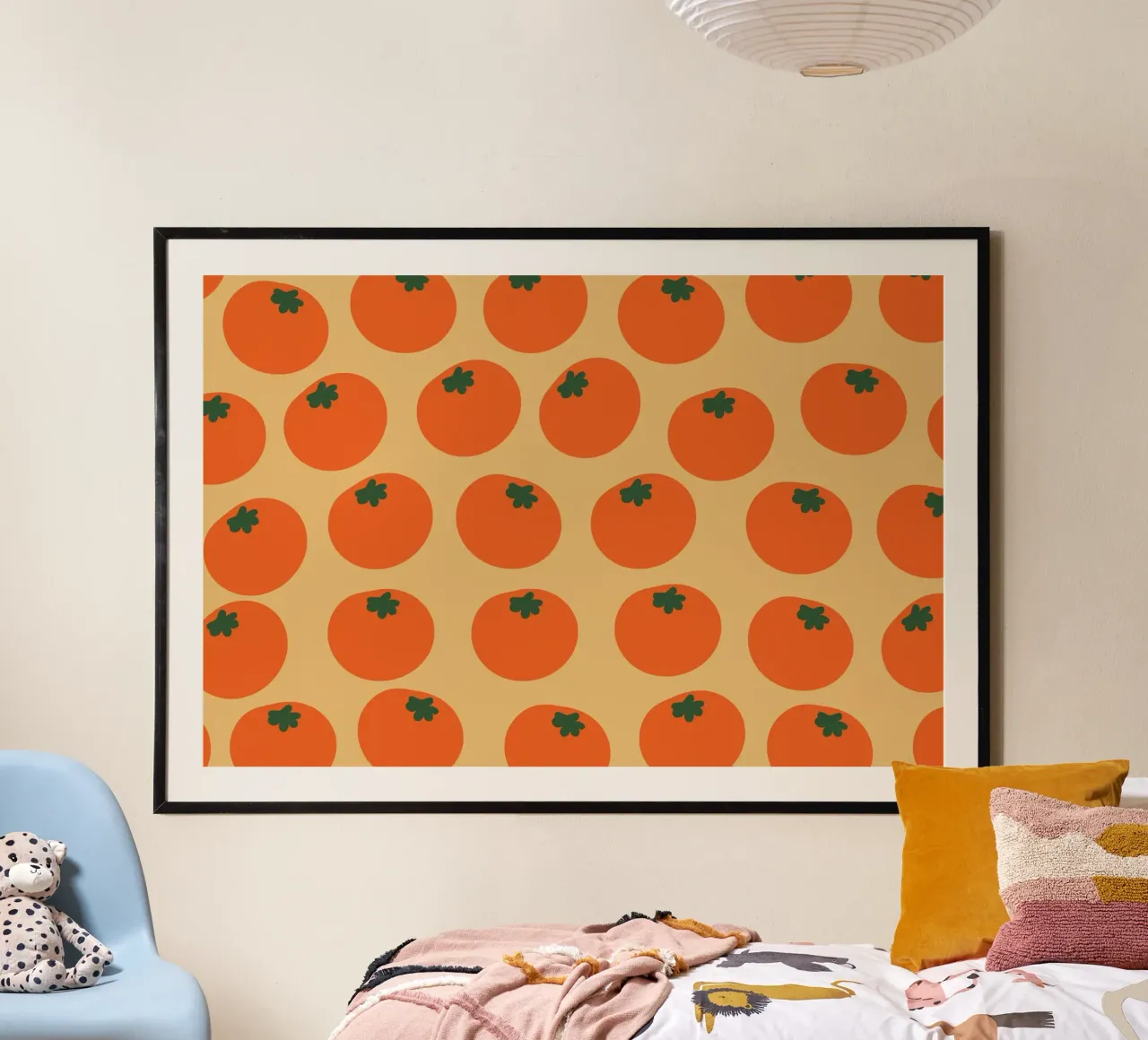 Retro Orange Repeat poster da galihstudio
