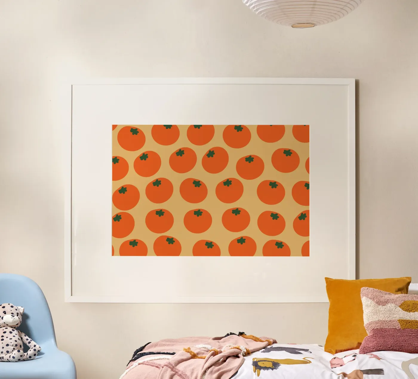 Retro Orange Repeat poster by galihstudio