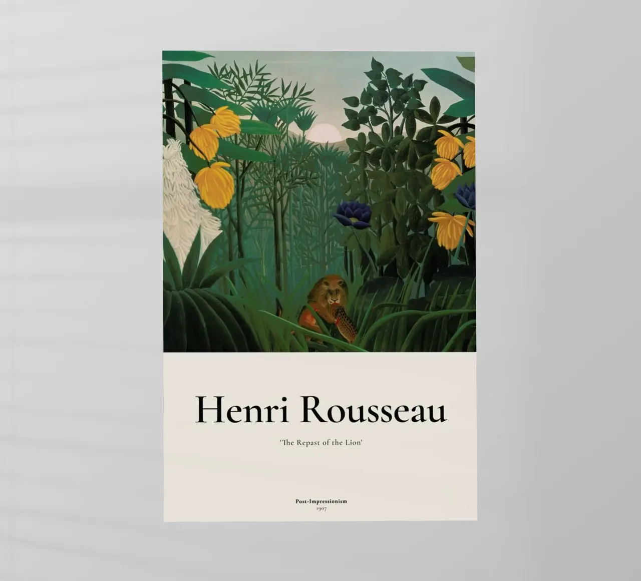 Rousseau - The Repast of the Lion lámina retroiluminada de ARTOTHEK
