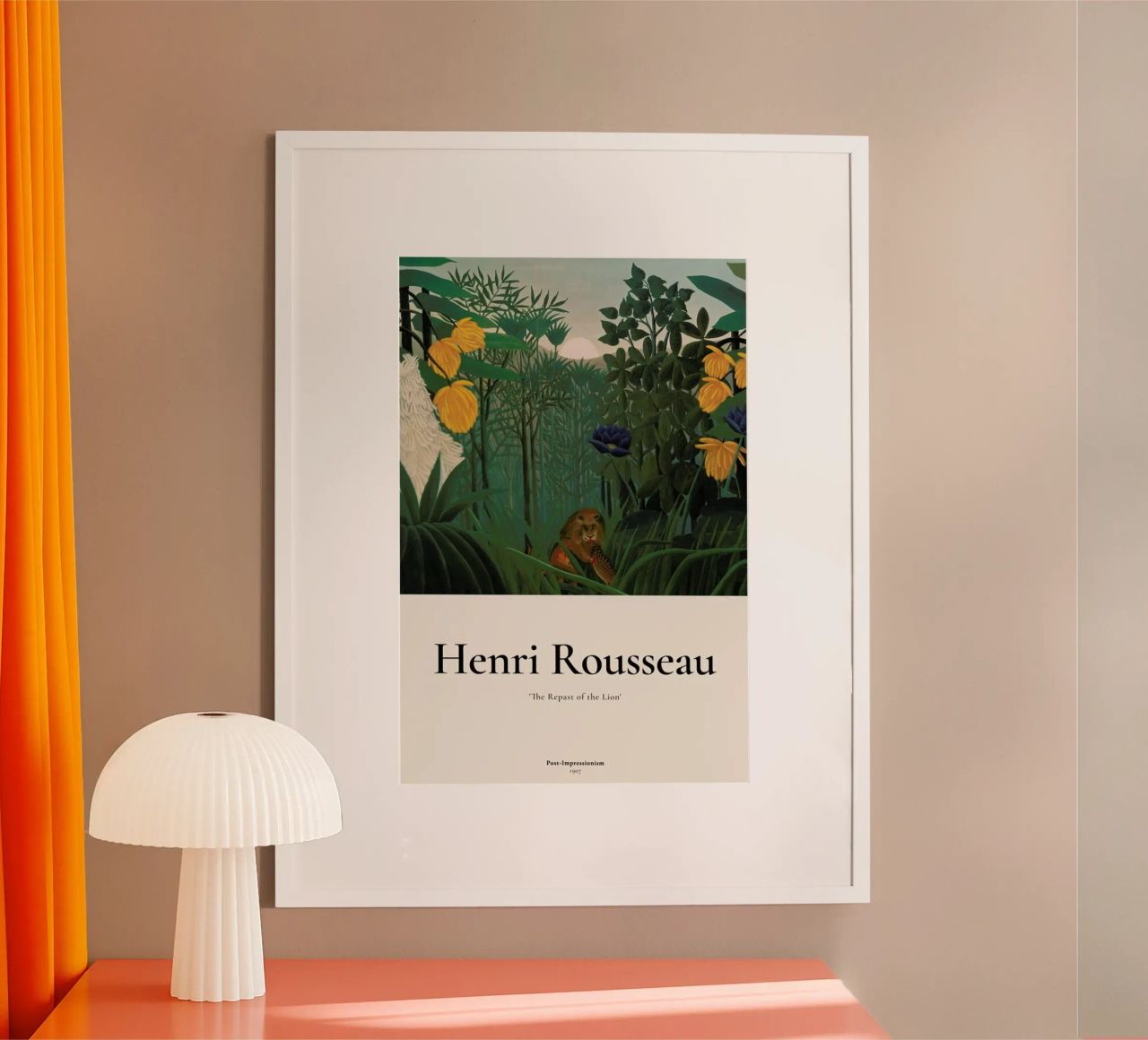Rousseau - The Repast of the Lion poster by ARTOTHEK