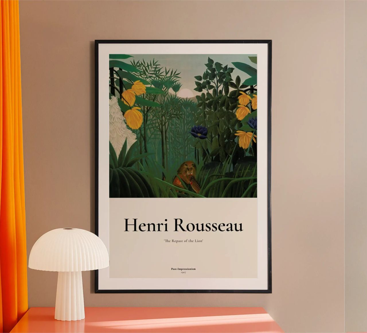Rousseau - The Repast of the Lion poster by ARTOTHEK