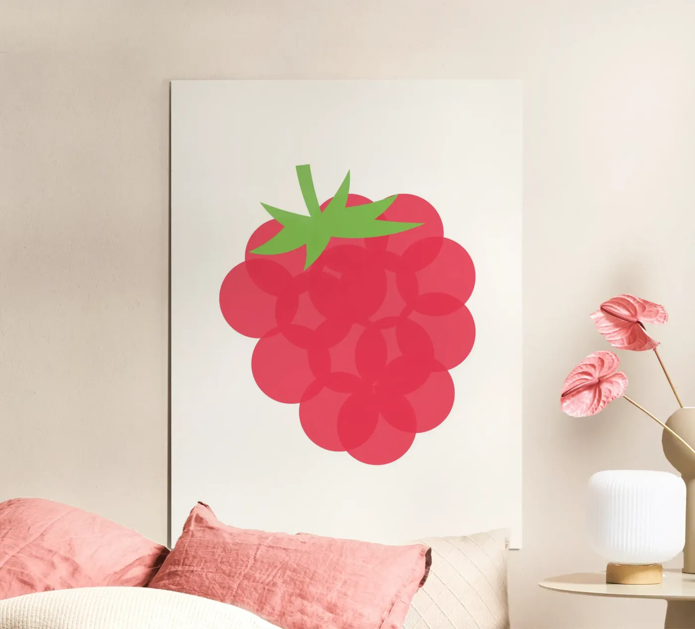 Raspberry overlay Poster von galihstudio