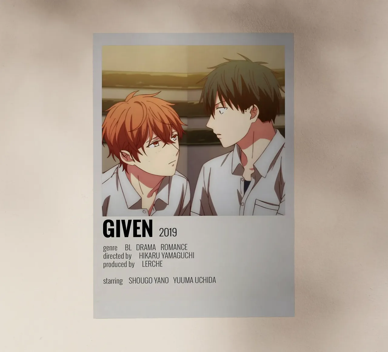 GIVEN 2019 pellicola backlit da Totoya