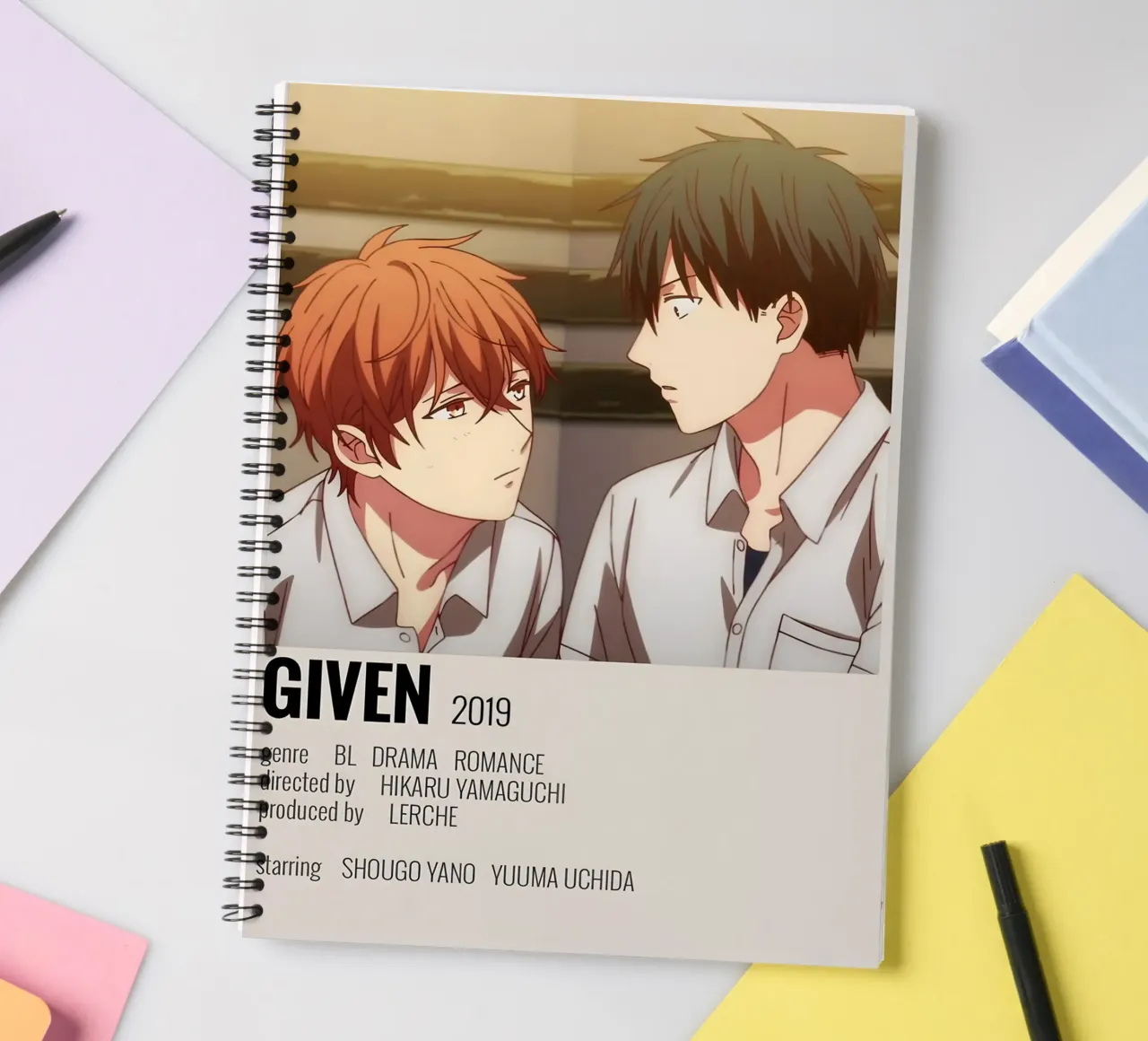 GIVEN 2019 spiral notebook by Totoya