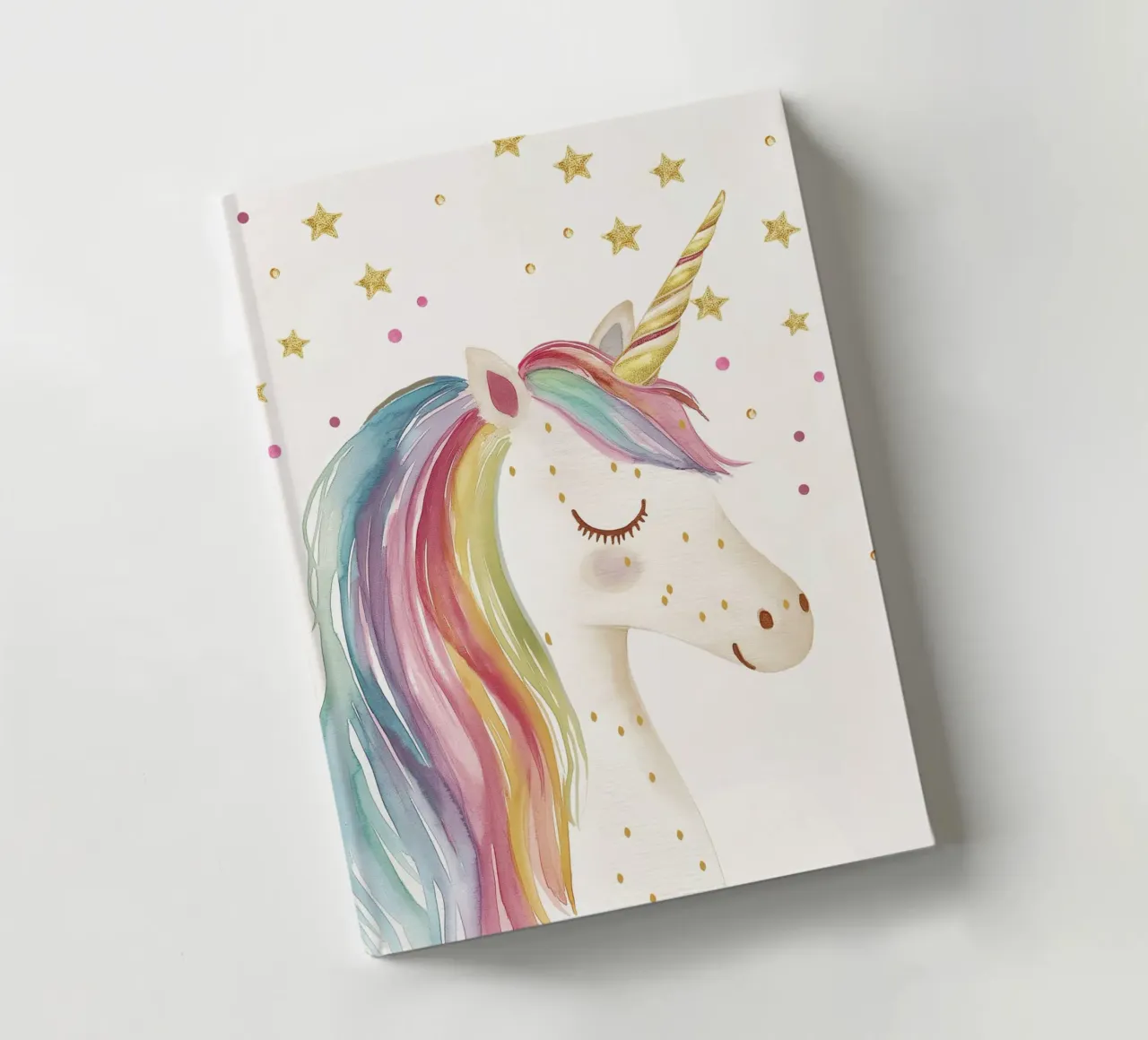 Einhorn Magie mit Glitzer Sternen Notizbuch von Carinaprint