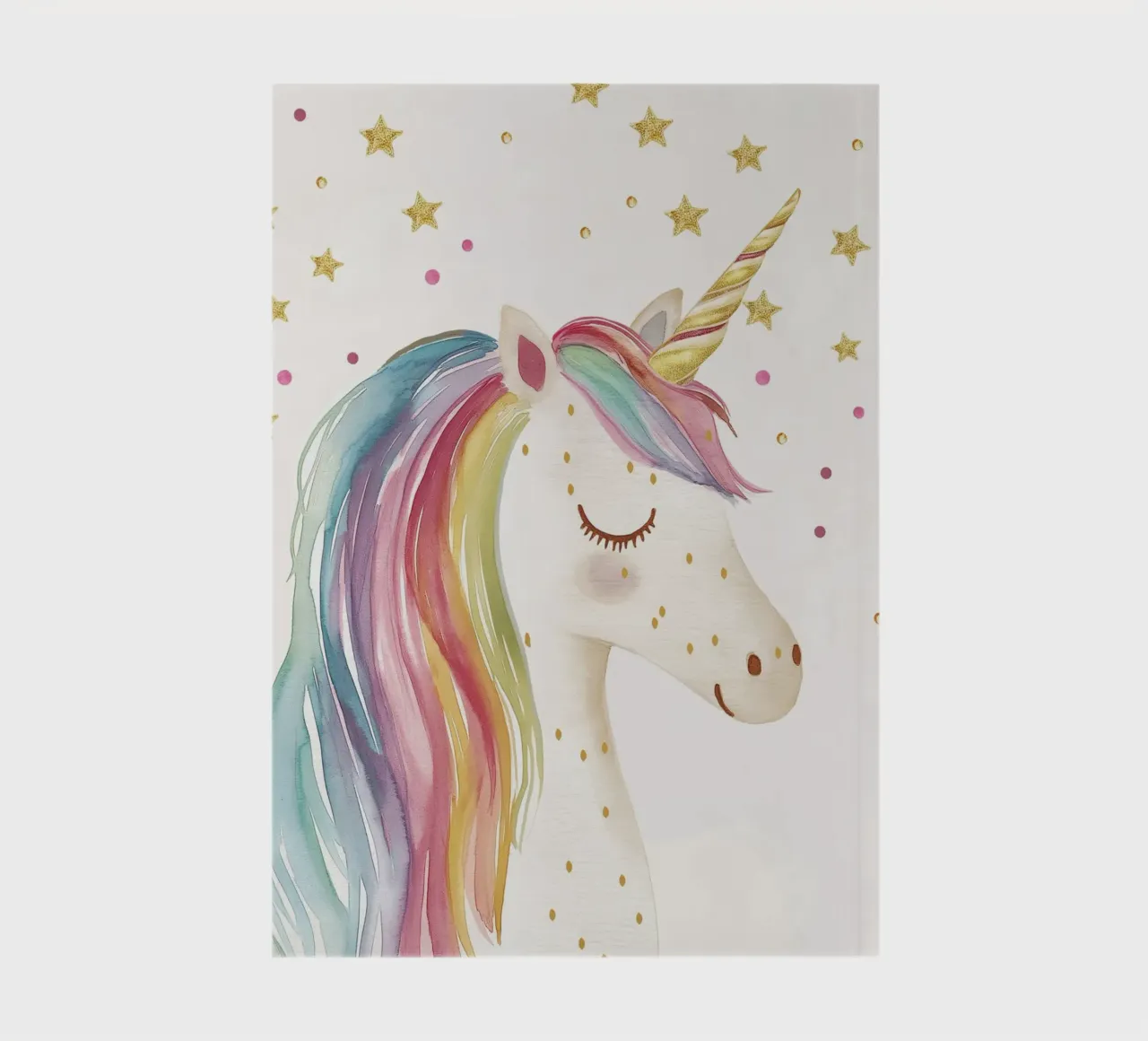 Einhorn Magie mit Glitzer Sternen Notizbuch von Carinaprint