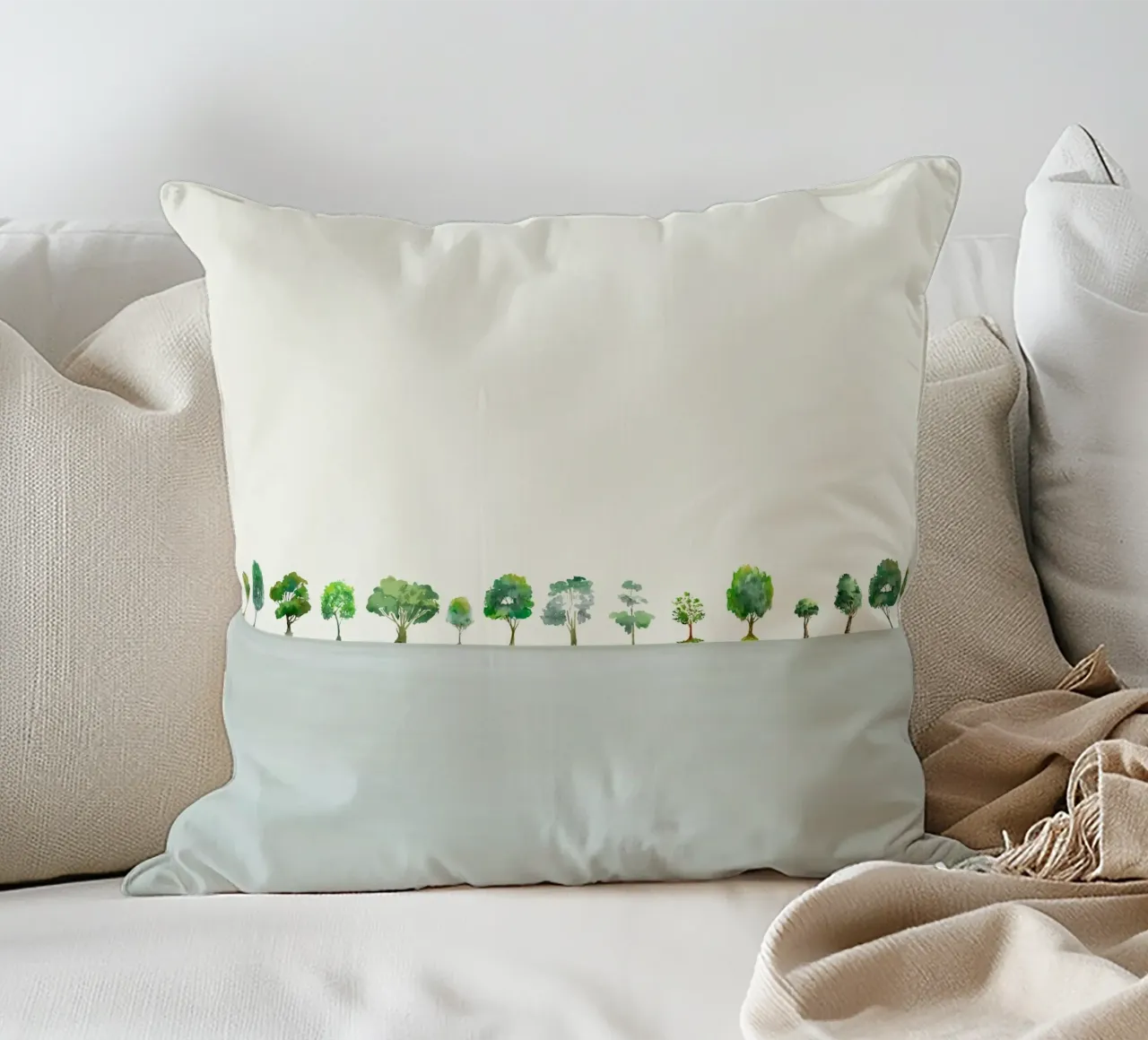A Row Of Trees cuscino da Nadjaa