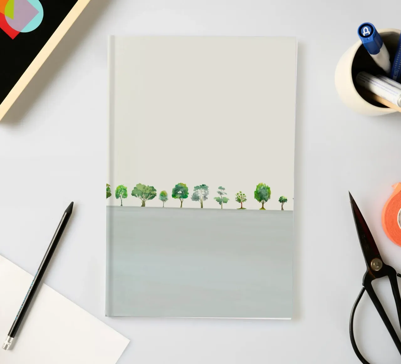 A Row Of Trees notebook by Nadjaa