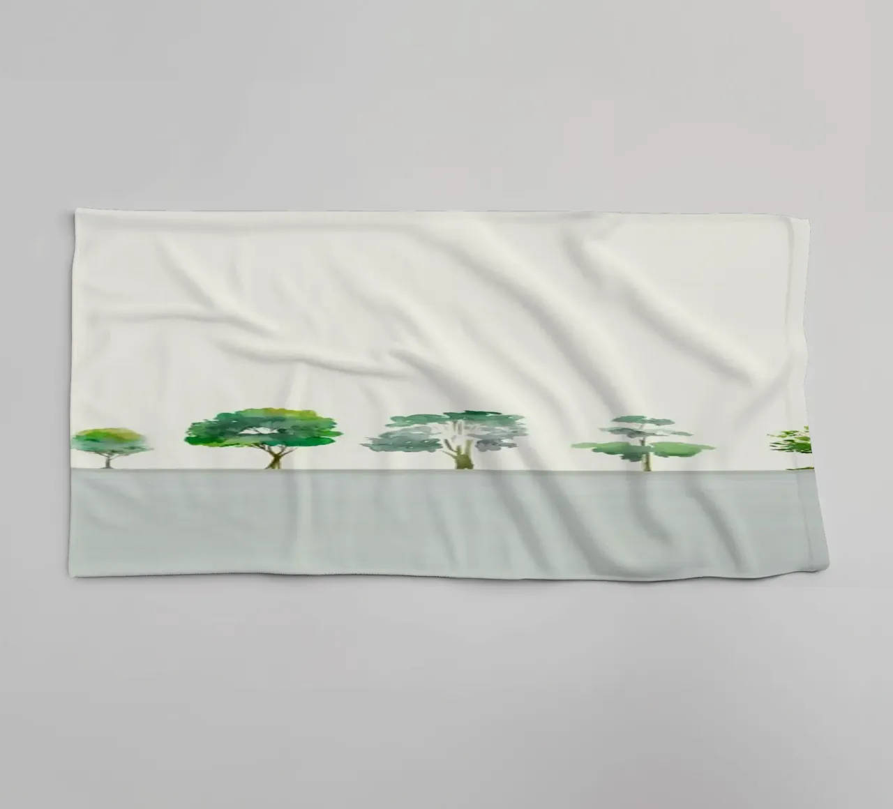 A Row Of Trees asciugamano da bagno da Nadjaa