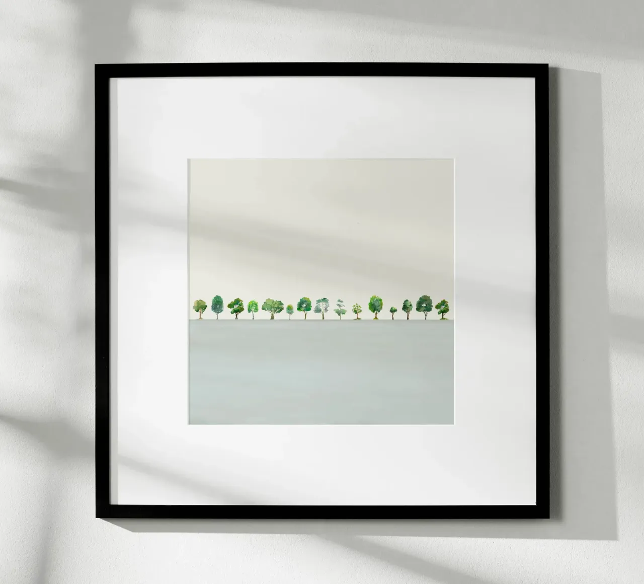 A Row Of Trees carta hahnemühle da Nadjaa