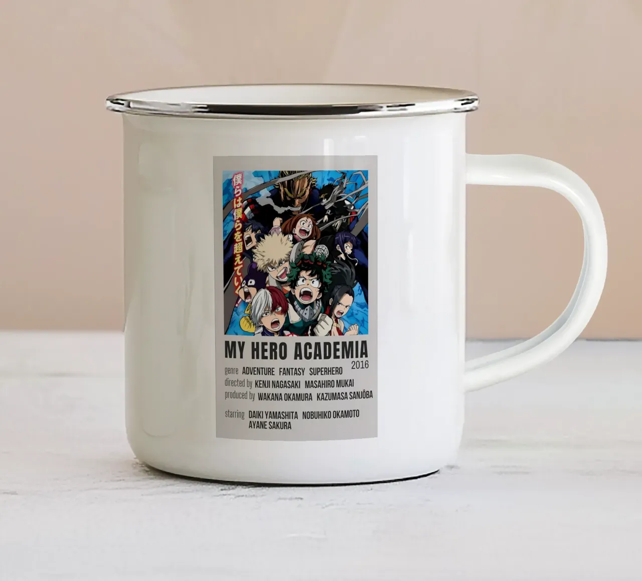 MY HERO ACADEMIA 2016 tazza in smalto da Totoya