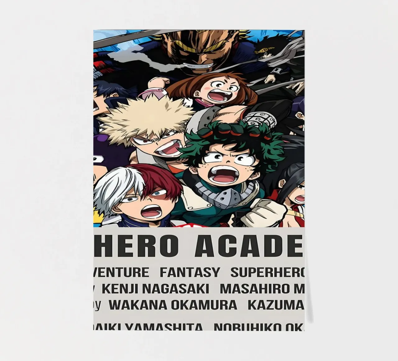 MY HERO ACADEMIA 2016 sticker sheet by Totoya