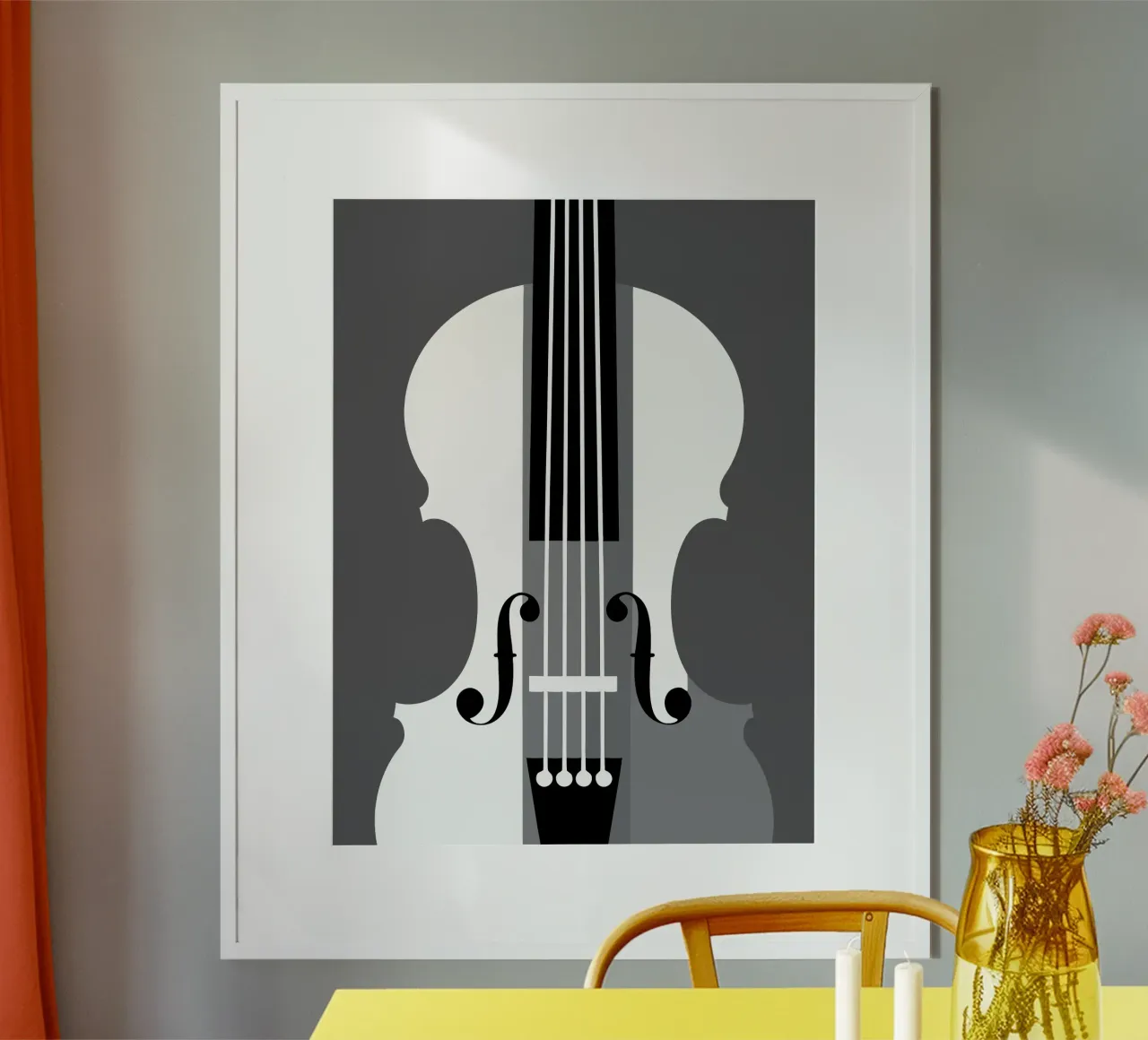 Violino Strumento musicale poster con telaio in plastica da LOOK DIFFERENT