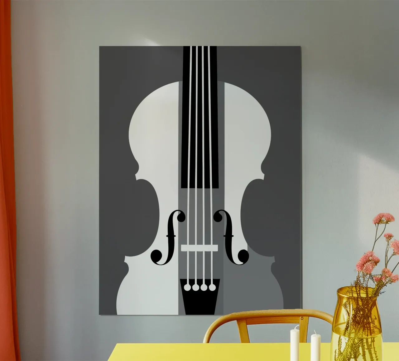Violino Strumento musicale poster con telaio in plastica da LOOK DIFFERENT