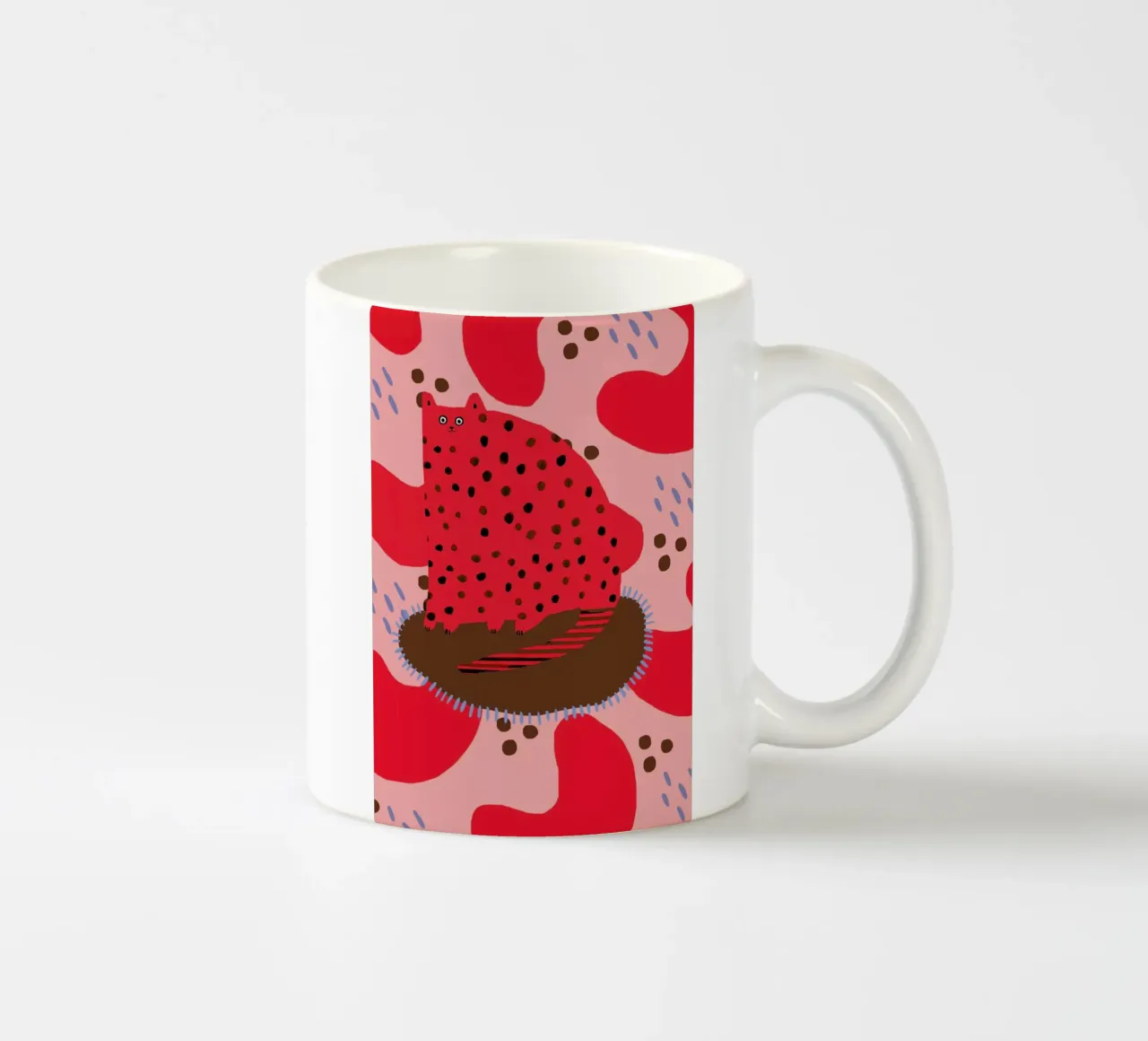 Red Cat tazza in ceramica da Lora O'Callaghan