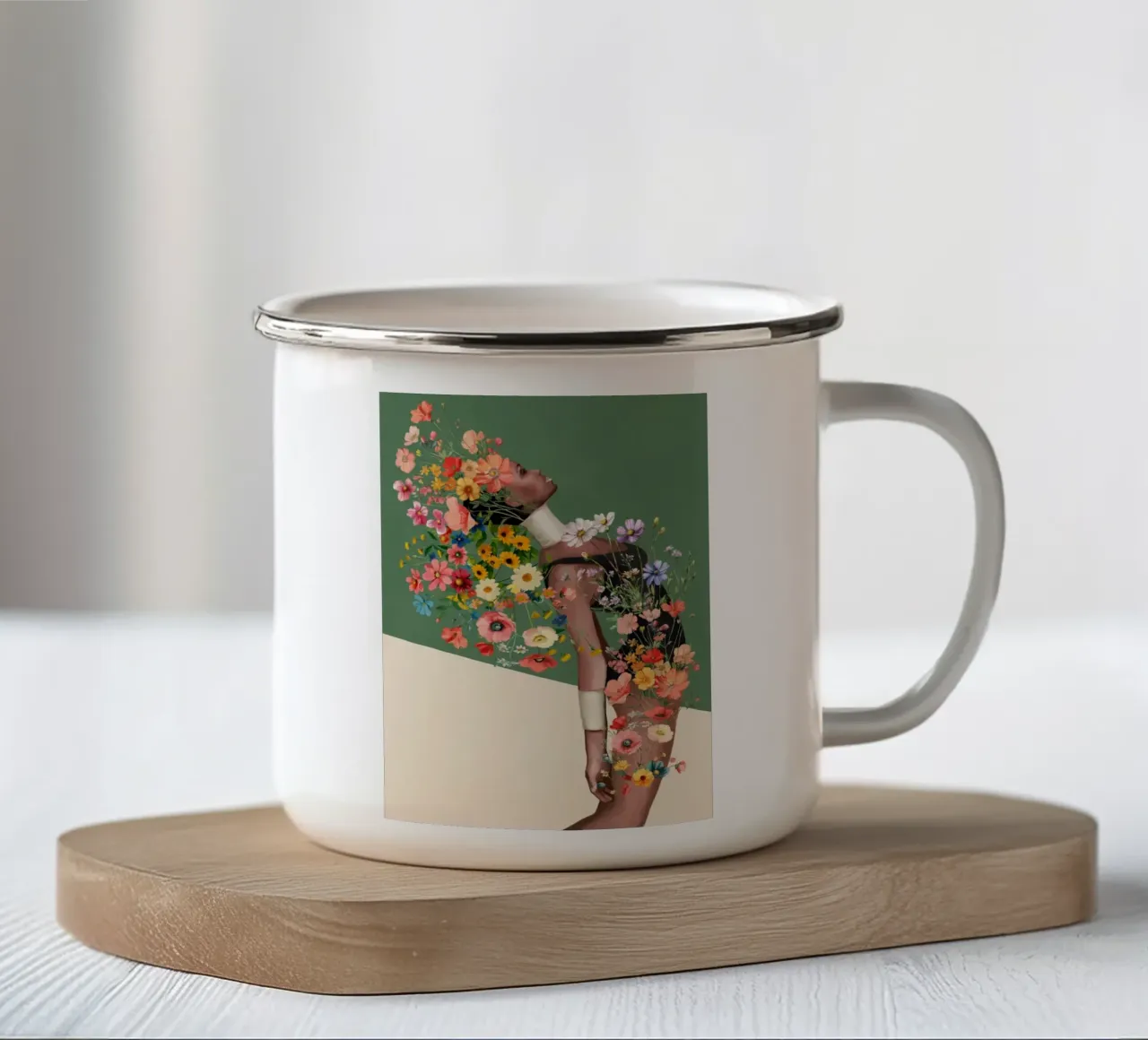 A Soul in Bloom tazza in smalto da Nadjaa