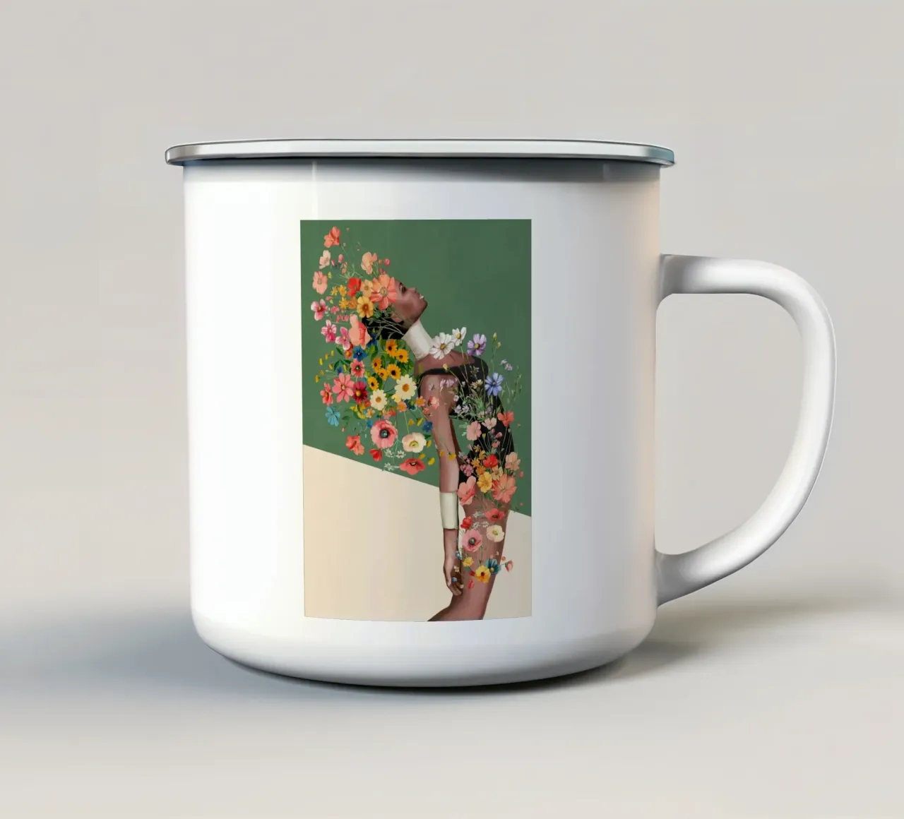 A Soul in Bloom tazza in smalto da Nadjaa