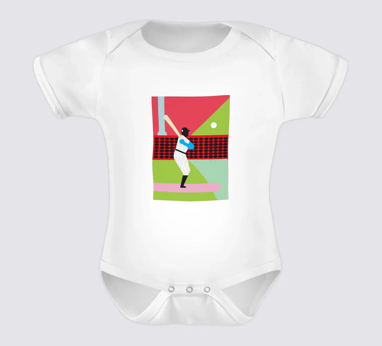 Giocare a baseball body neonato maniche corte da LOOK DIFFERENT