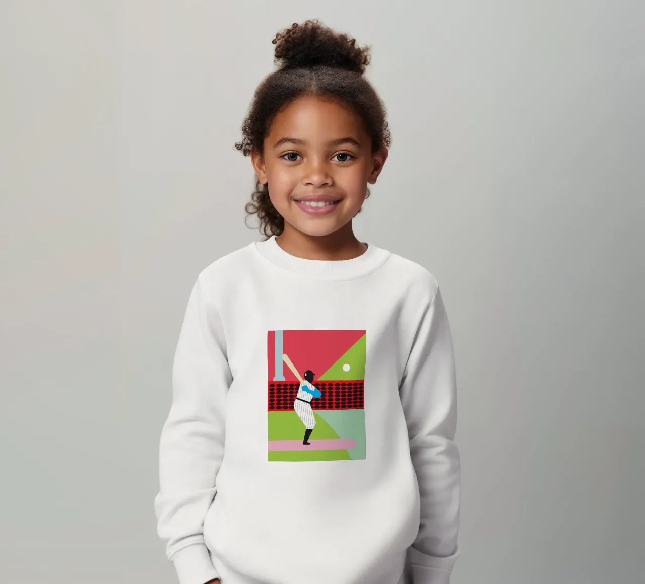 Giocare a baseball felpa bambino da LOOK DIFFERENT