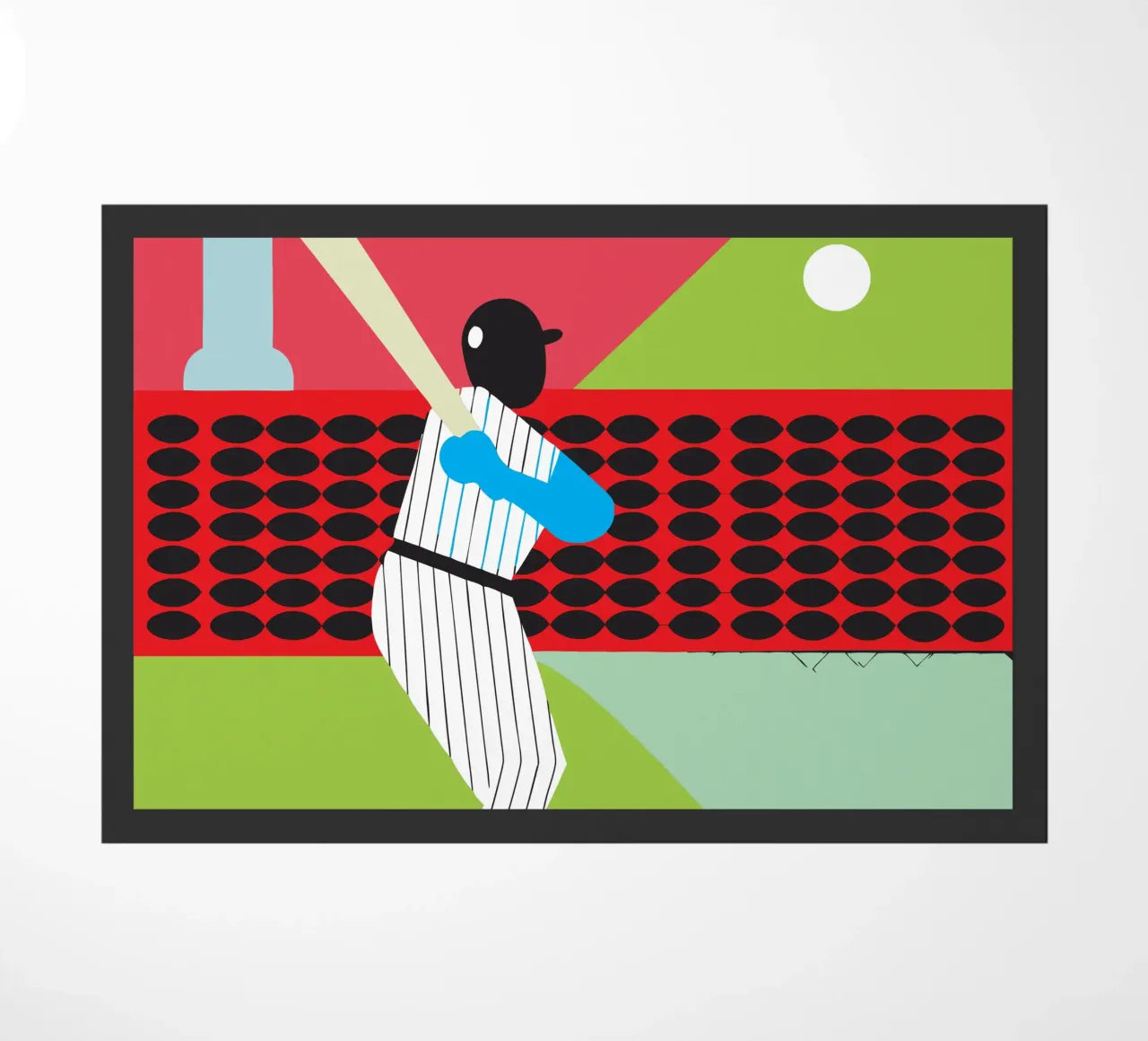 Playing Baseball doormat by LOOK DIFFERENT