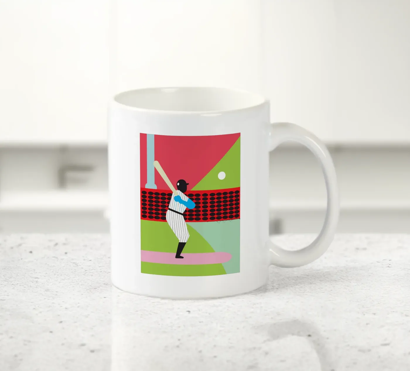 Playing Baseball ceramic mug by LOOK DIFFERENT