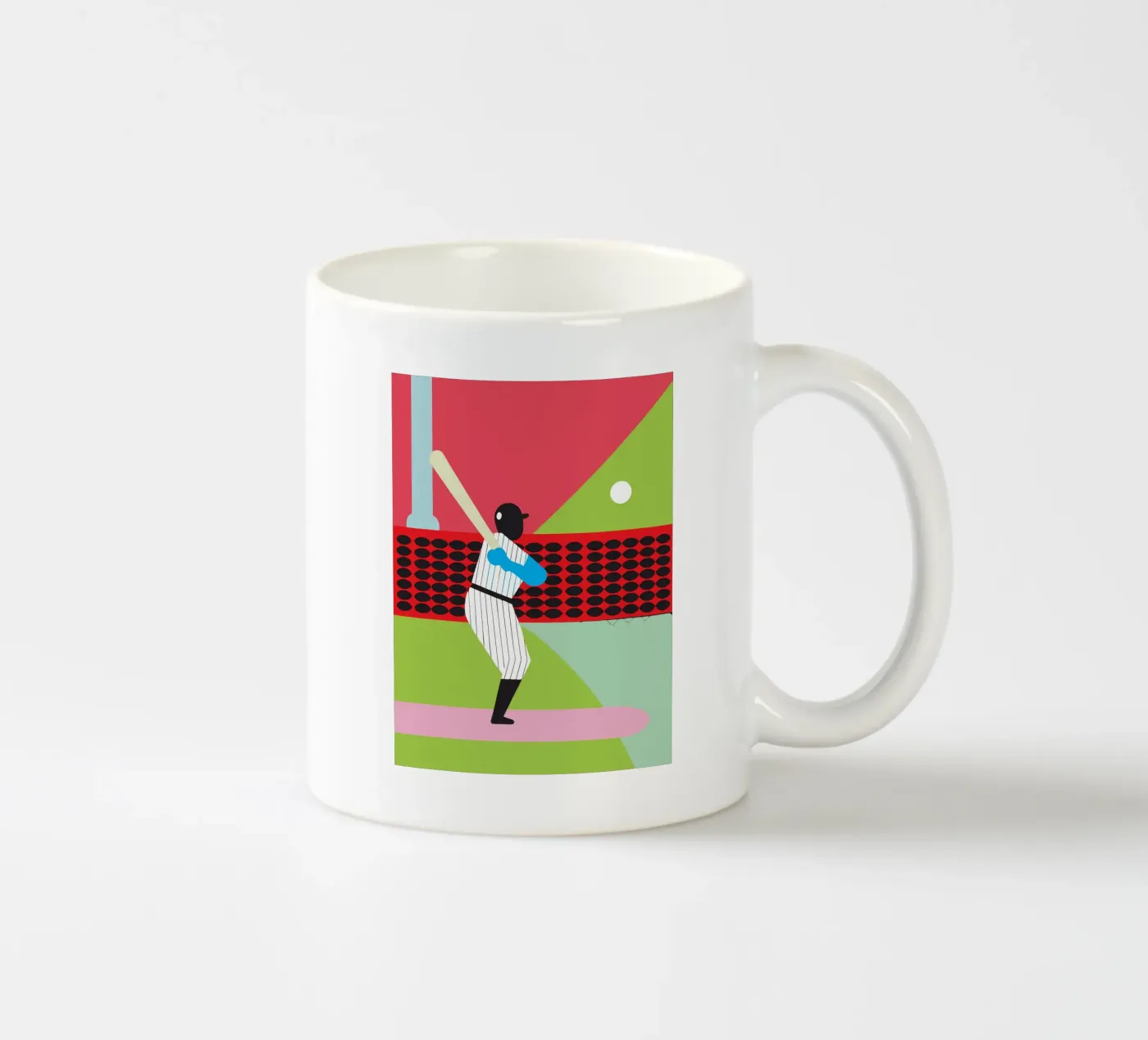 Playing Baseball ceramic mug by LOOK DIFFERENT