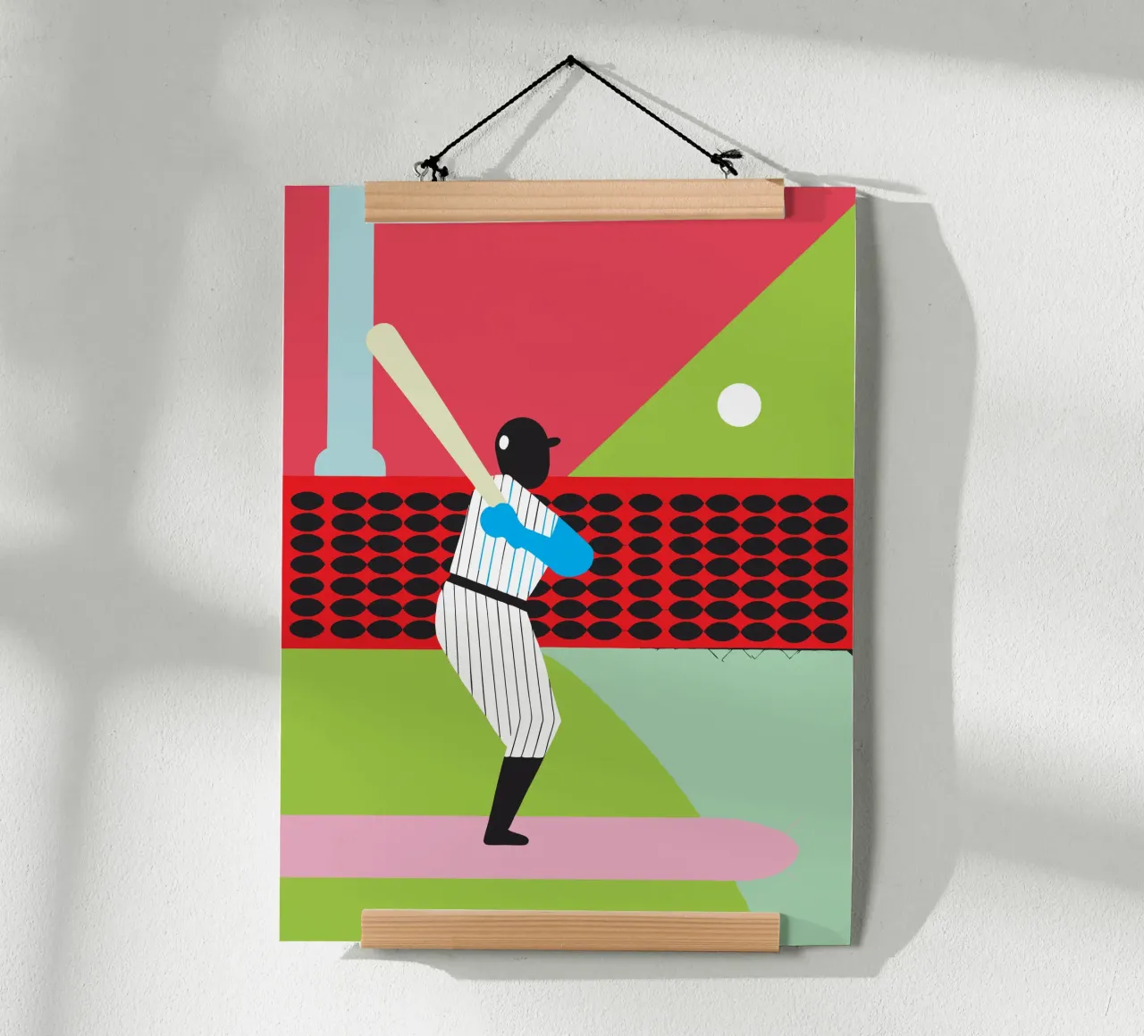 Playing Baseball poster by LOOK DIFFERENT
